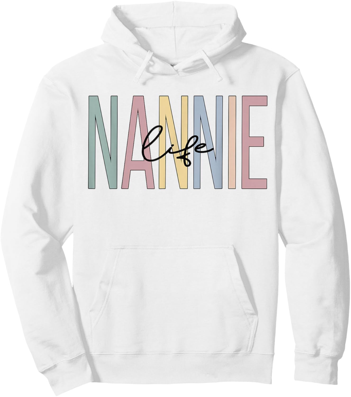 Nannie Life Nannie Grandma Boho Nannie Grandmother Hoodie - Hoodie | White