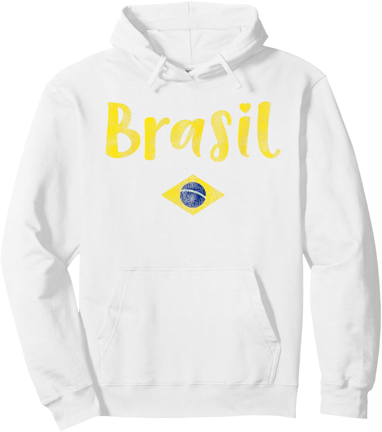Brazilian Flag of Brazil Souvenir and Girls Brasil Hoodie - Hoodie | White