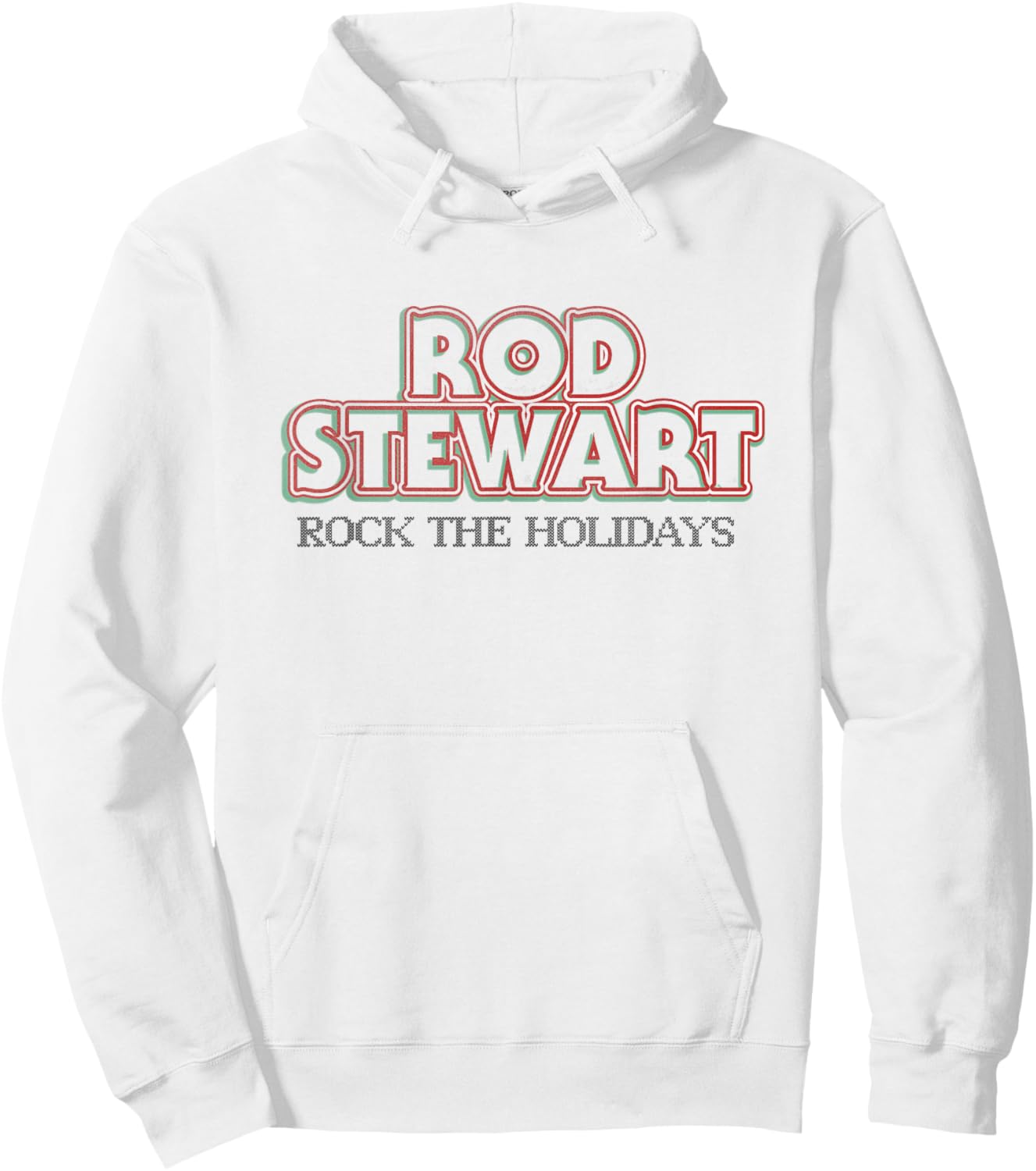 Rod Stewart Rock The Holidays Hoodie - Hoodie | White