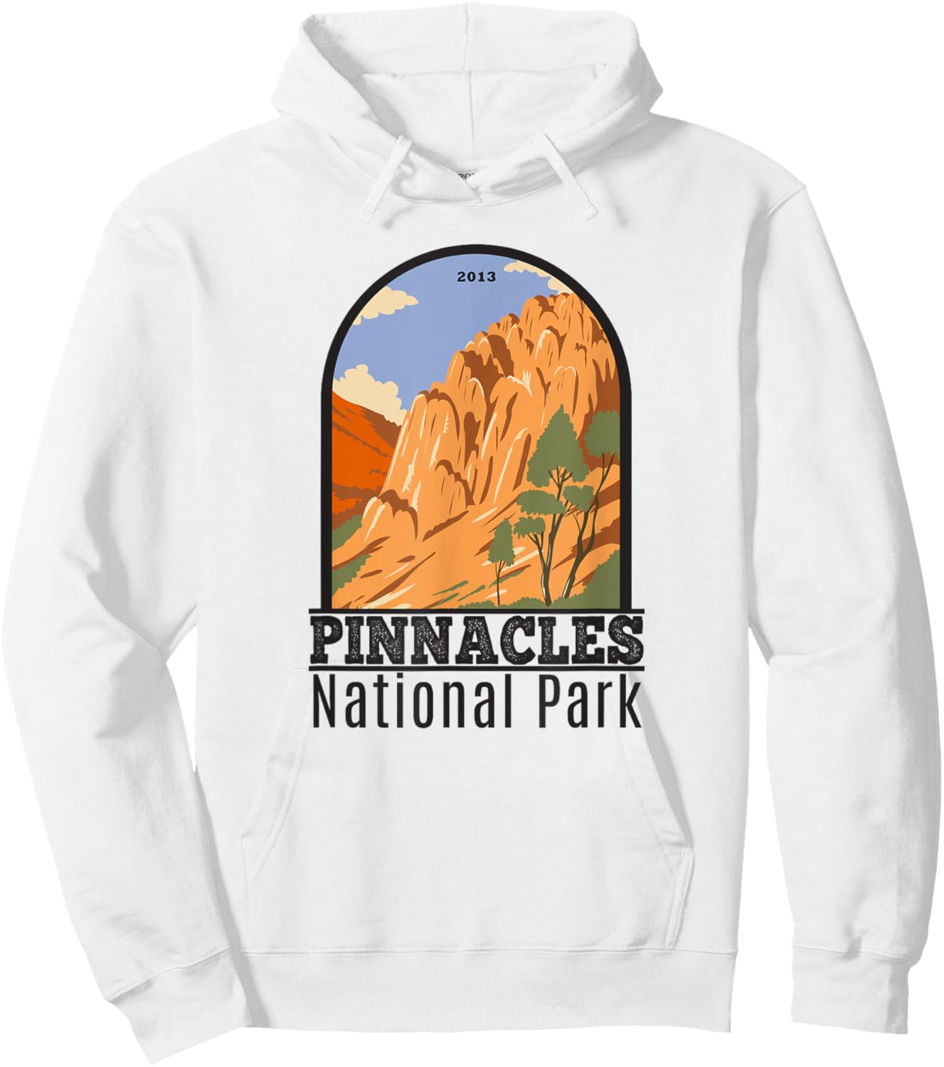 Pinnacles National Park Vintage Hoodie - Hoodie | White