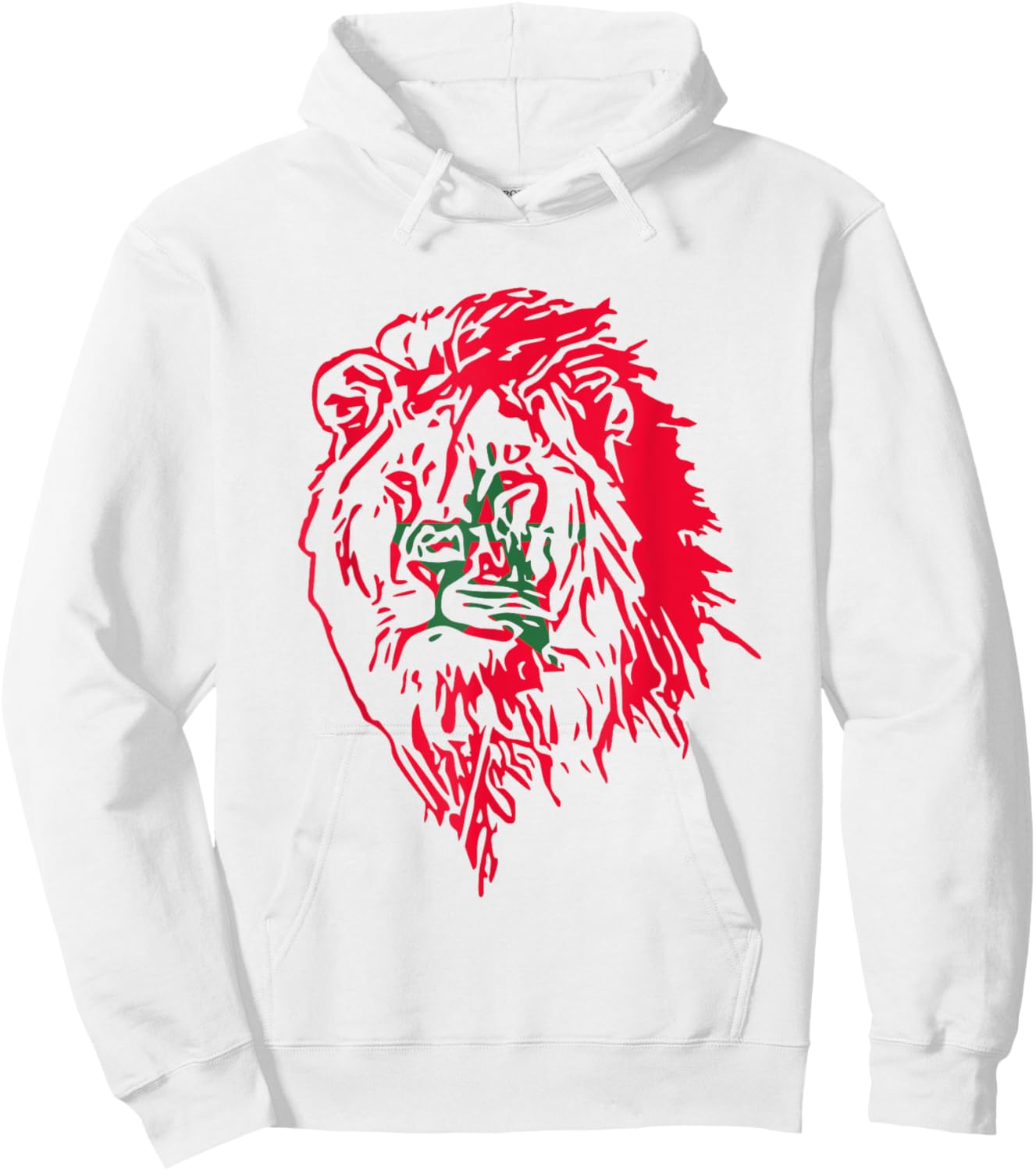 Moorish American Morocco Flag Moroccan Soccer Supporter Hoodie - Hoodie | White