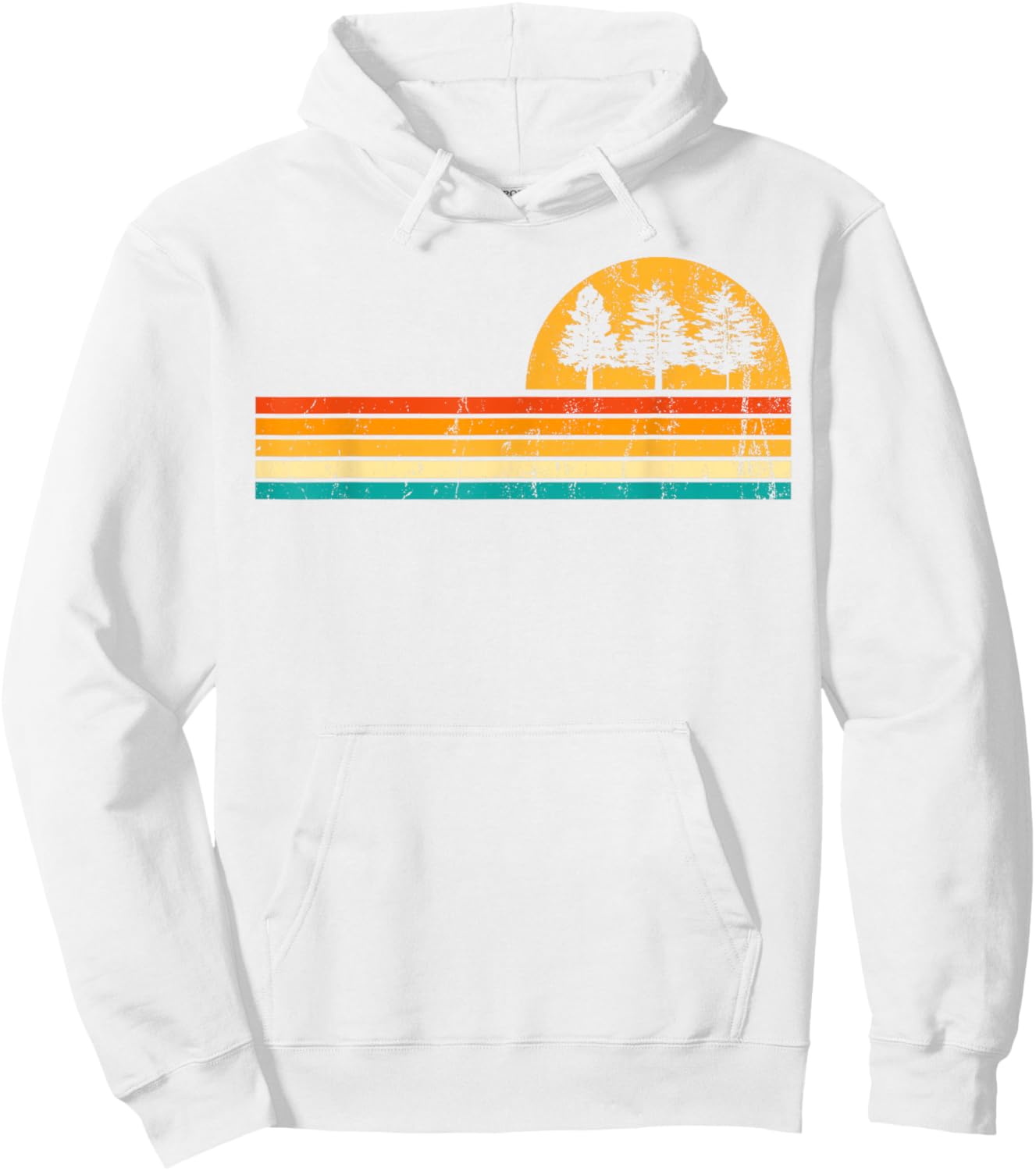 Retro Forest Hoodie - Hoodie | White