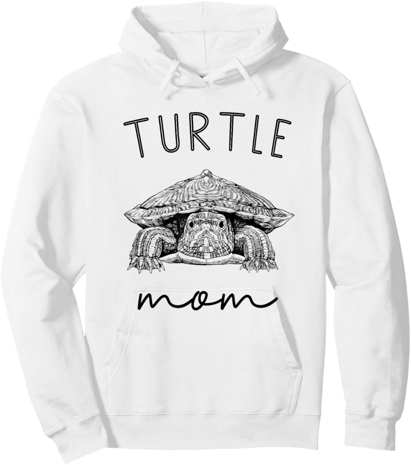 Turtle Mom Pet Red eared slider turtle Mama Hoodie - Hoodie | White