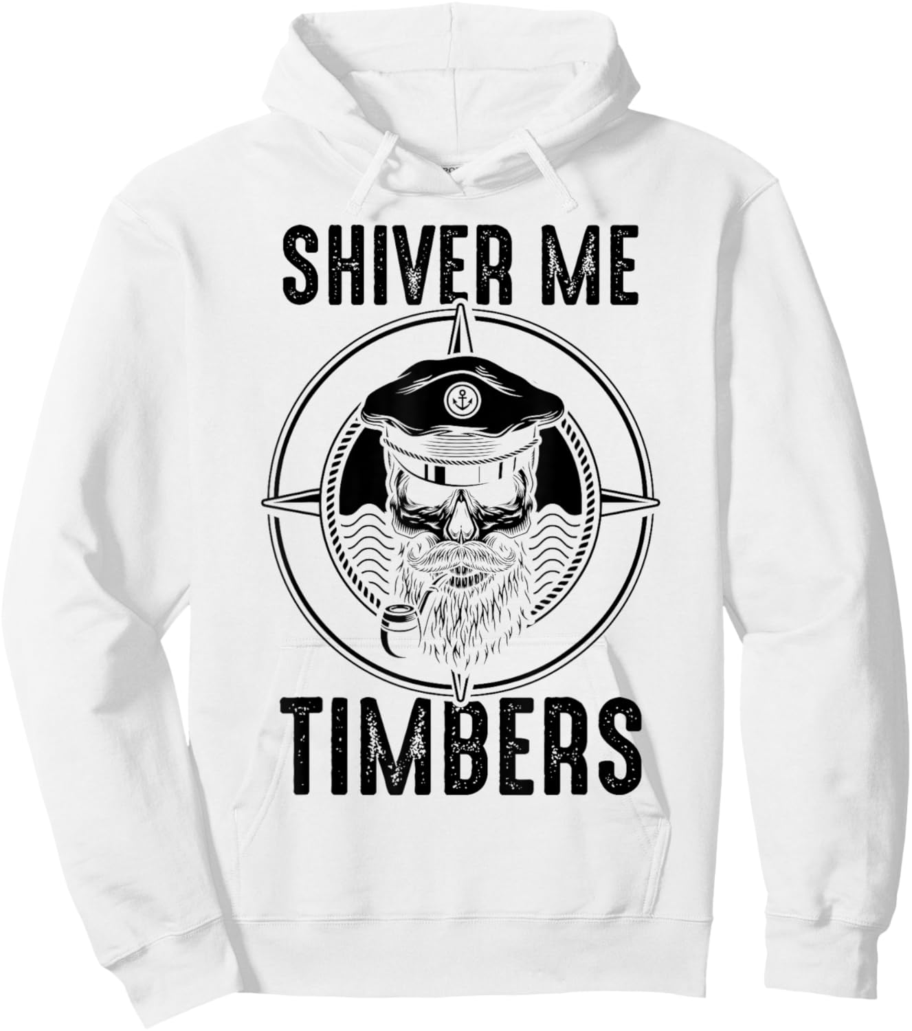 Shiver Me Timbers - Fisherman - Pirate Hoodie - Hoodie | White