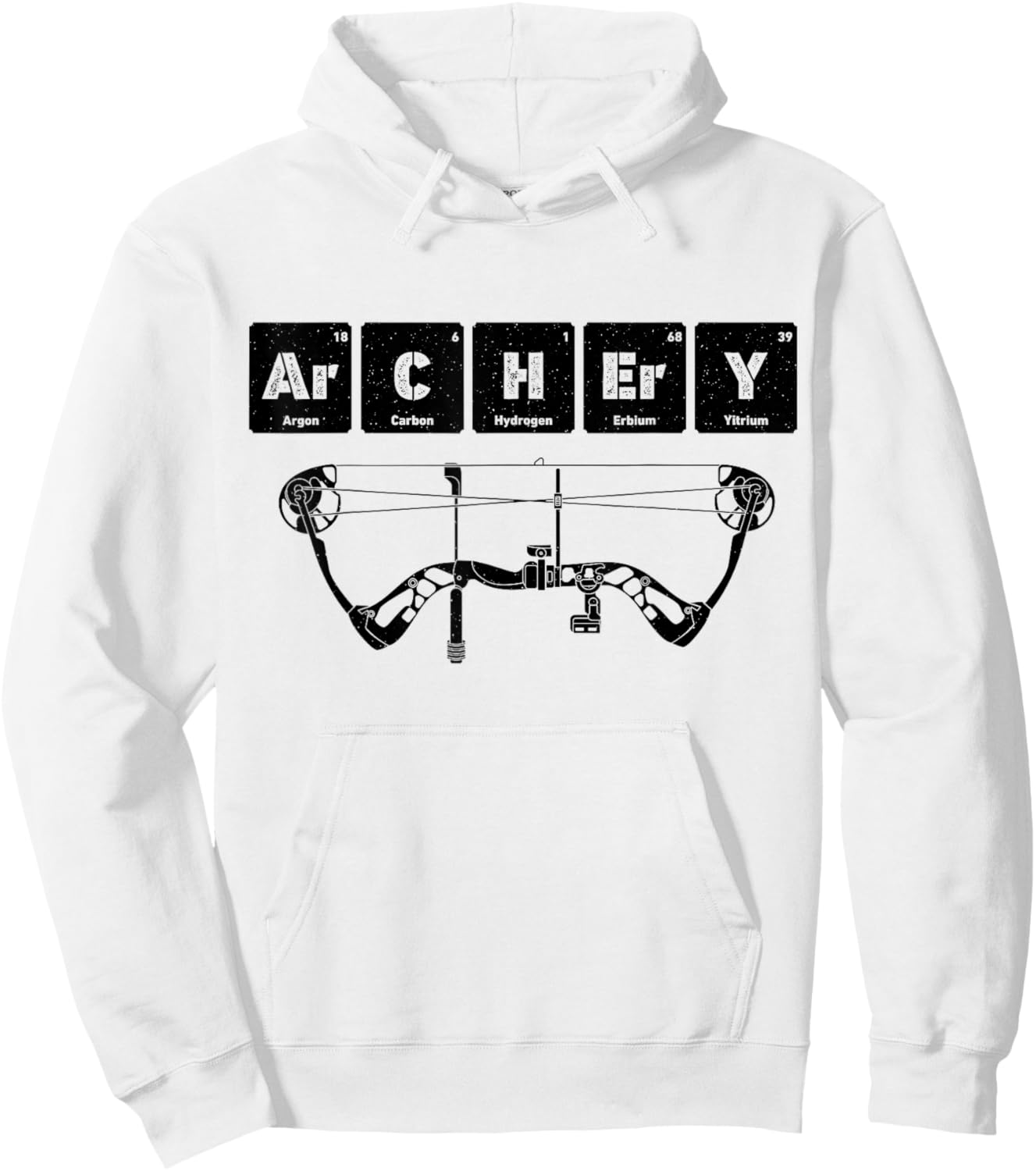 Archery Chemistry Periodic Table Of Elements Men Archer Bow Hoodie - Hoodie | White