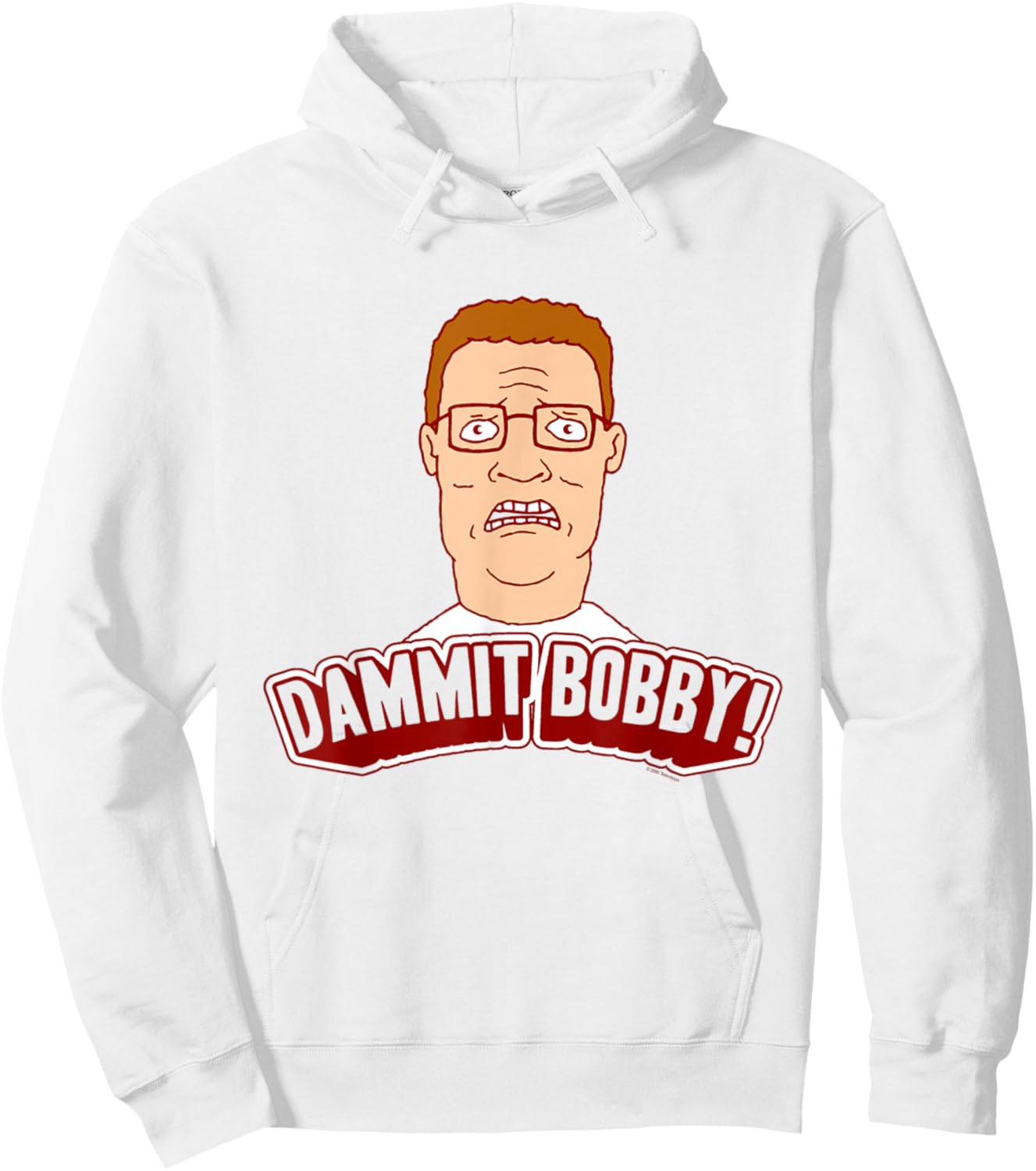 King of The Hill Hank Dammit Bobby Yell Cartoon Hoodie - Hoodie | White