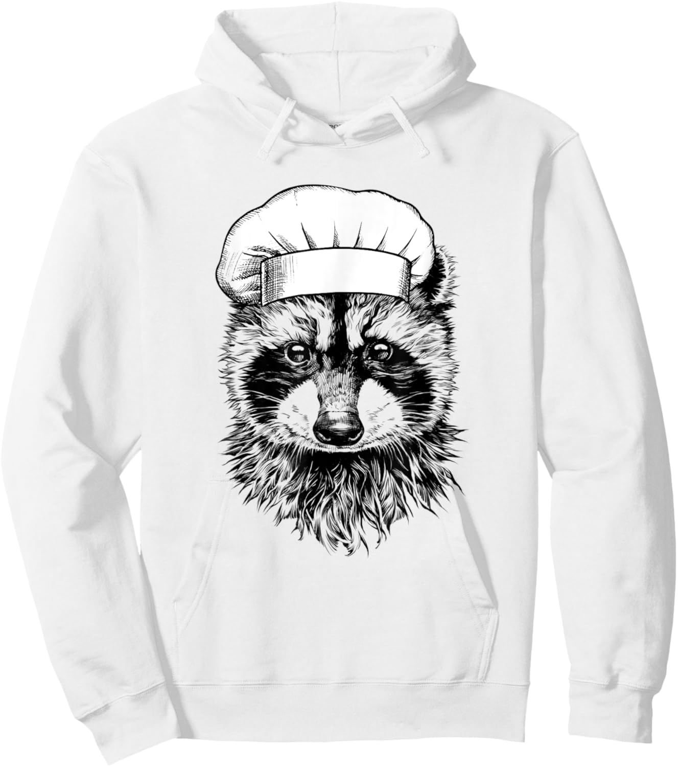 Raccoon Animal Racoon Chef Funny Cooking Cook Hoodie - Hoodie | White