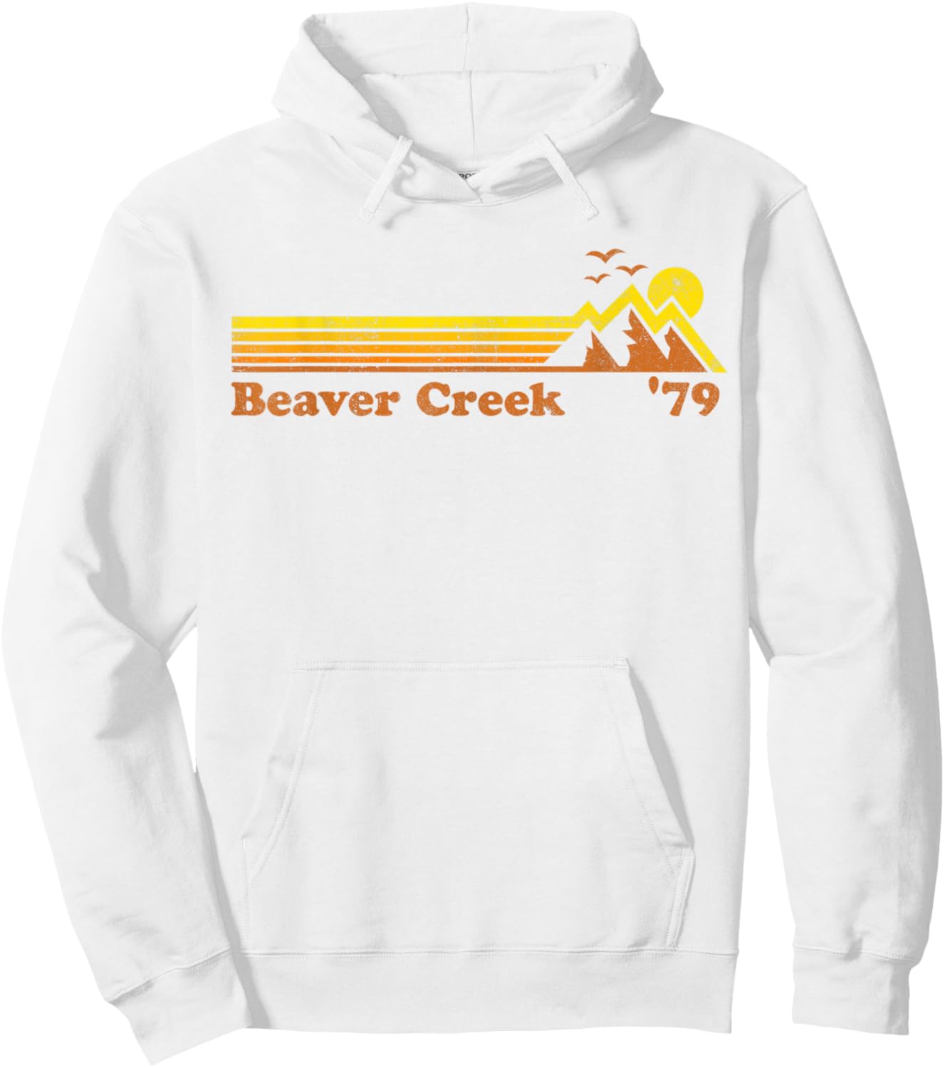 Retro Beaver Creek Ski Resort Colorado Snowboard Skiing Gift Hoodie - Hoodie | White
