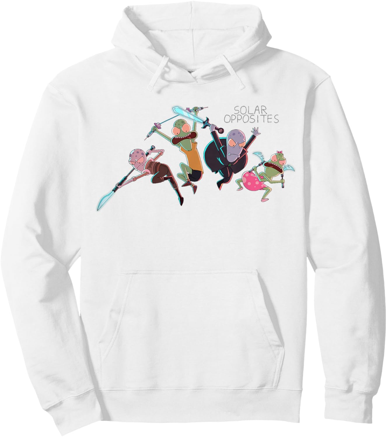 Solar Opposite Korvo Terry Jesse Yumyulack Attack Mode Hoodie - Hoodie | White