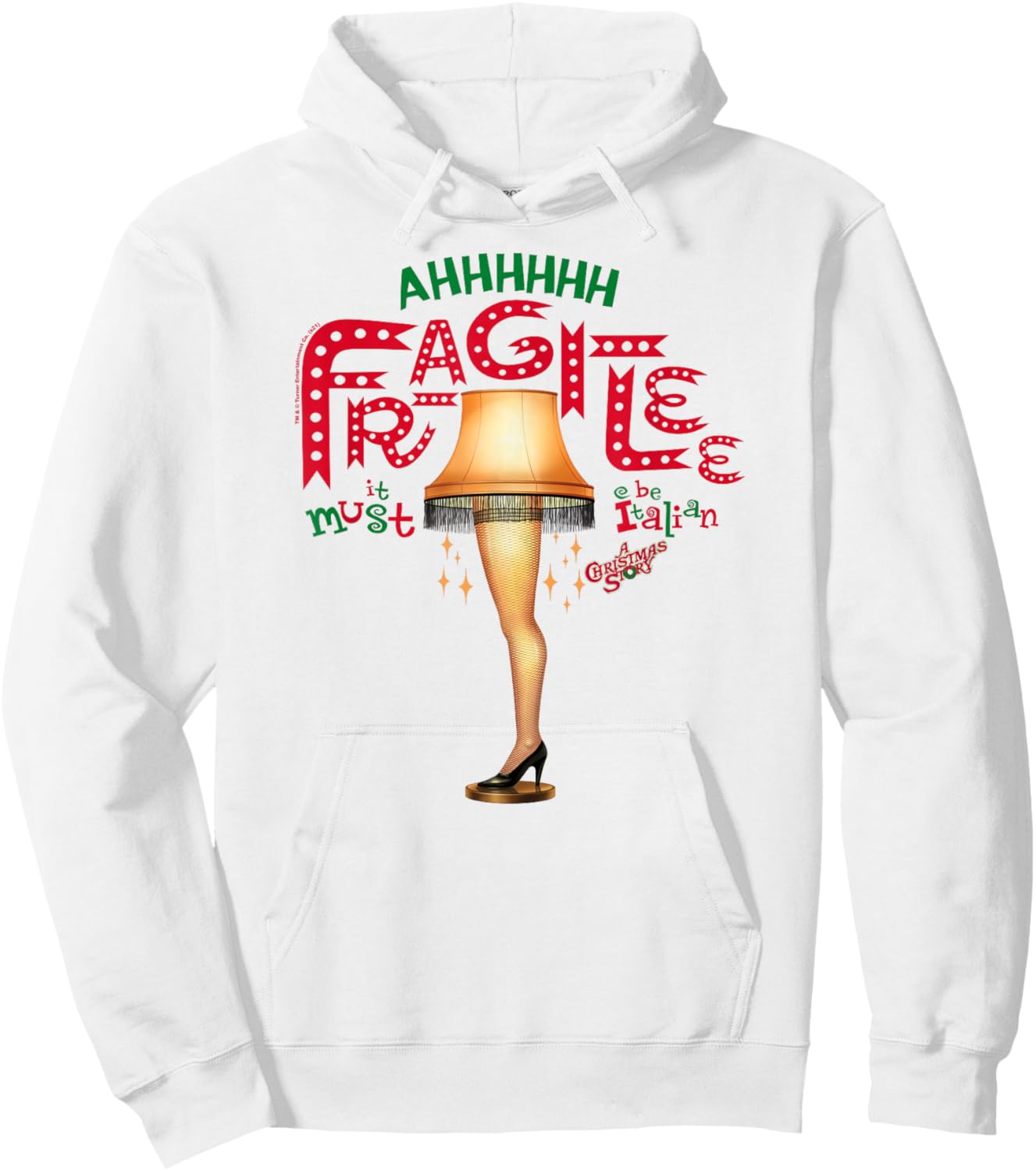 A Christmas Story Ahh Fragilee Leg Lamp Funny Holiday Hoodie - Hoodie | White