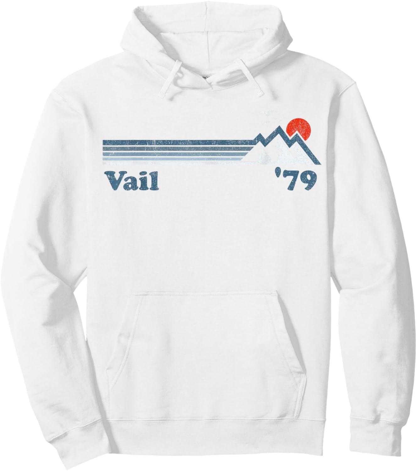Retro Vail Ski Resort Colorado Snowboard Mountain Gift Hoodie - Hoodie | White