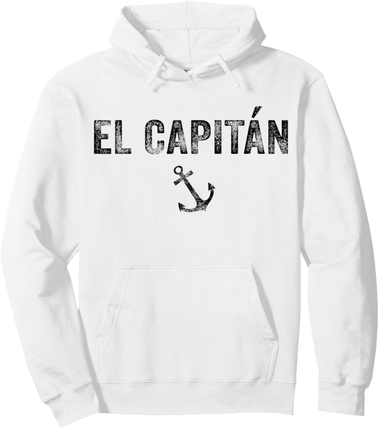 El Capitan Captain Anchor Boat Sail Sailing Funny Vintage Hoodie - Hoodie | White