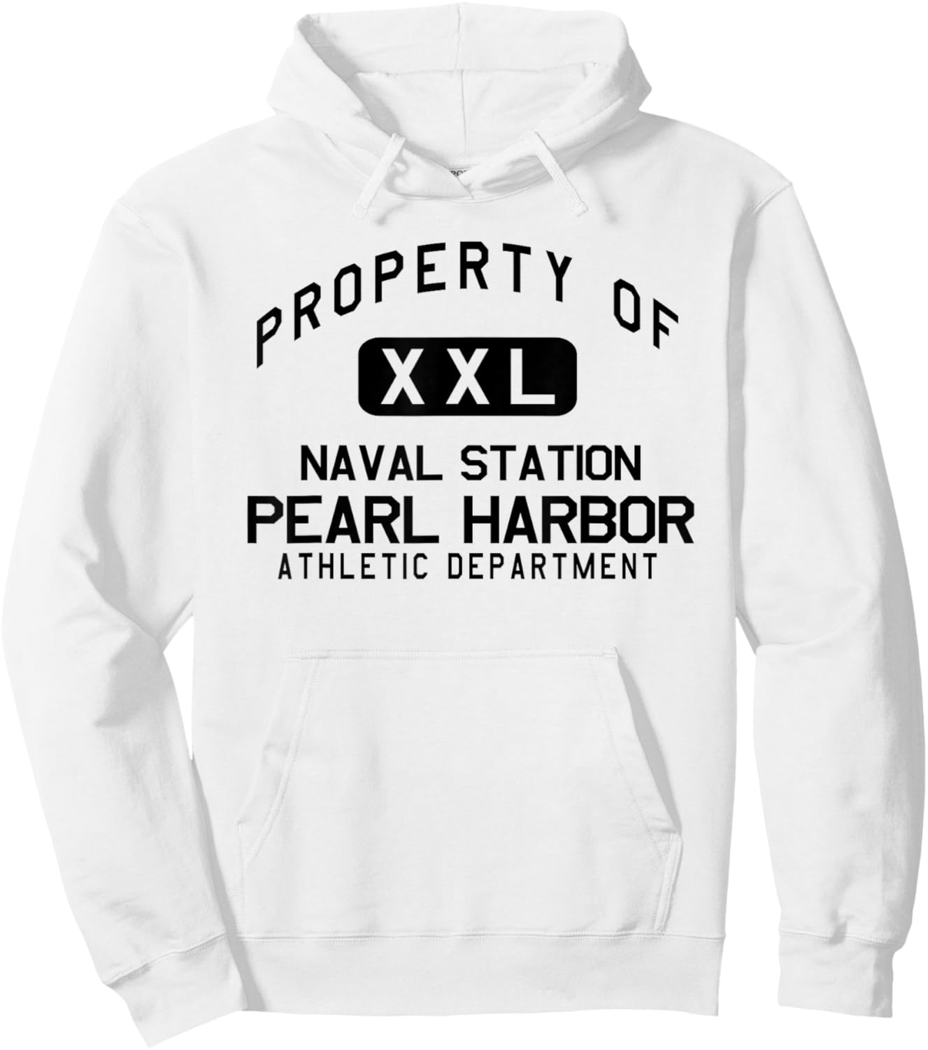 Property of Naval Station Pearl Harbor Athletic Department Hoodie - Hoodie | White