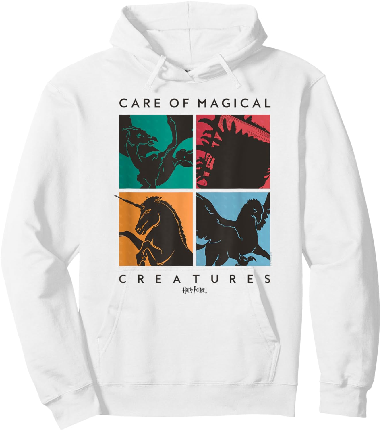 Harry Potter Deathly Hallows 2 Care Of Magical Creatures Hoodie - Hoodie | White