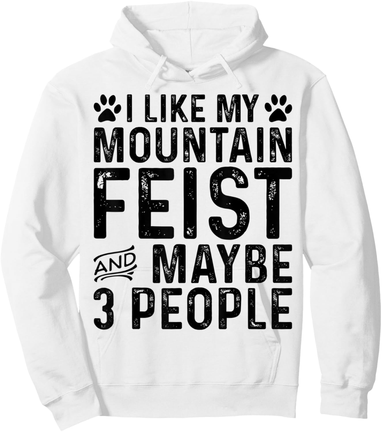 I Like My Mountain Feist And Maybe 3 People Funny Dog Owner Hoodie - Hoodie | White