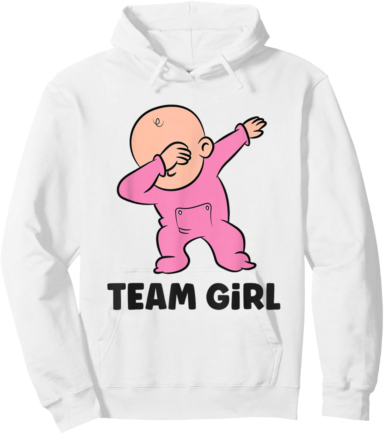 Team Girl Gender Reveal Hoodie - Hoodie | White