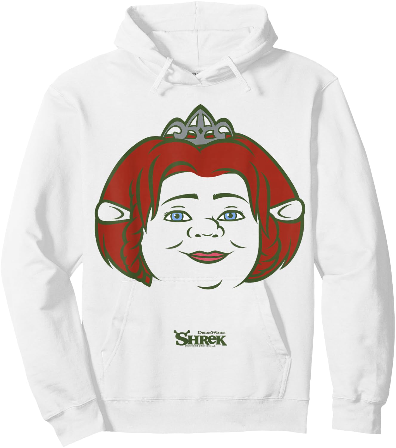 Shrek Fiona Big Face Hoodie - Hoodie | White