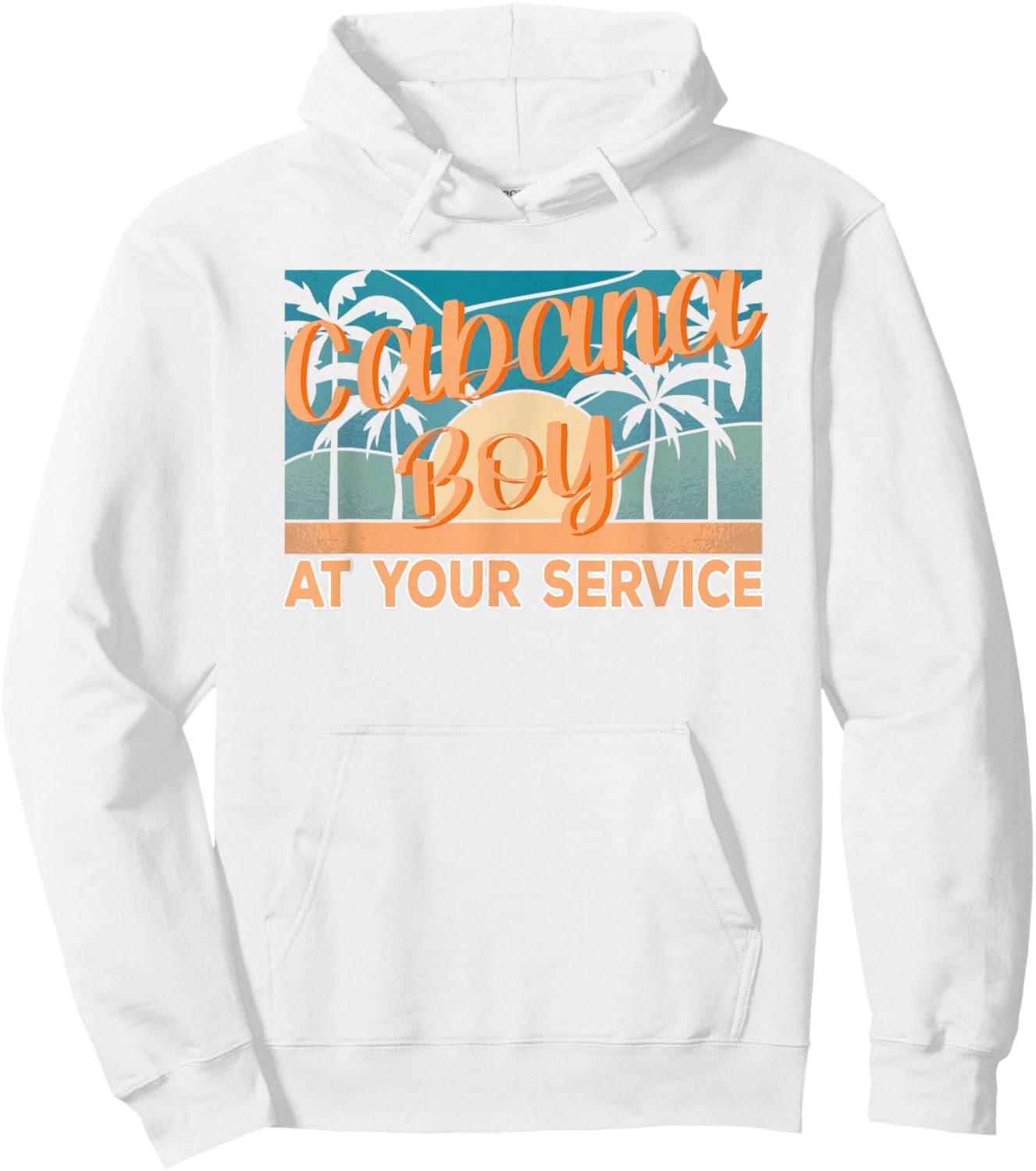 Cabana Boy at your service Pool Boy Hoodie - Hoodie | White