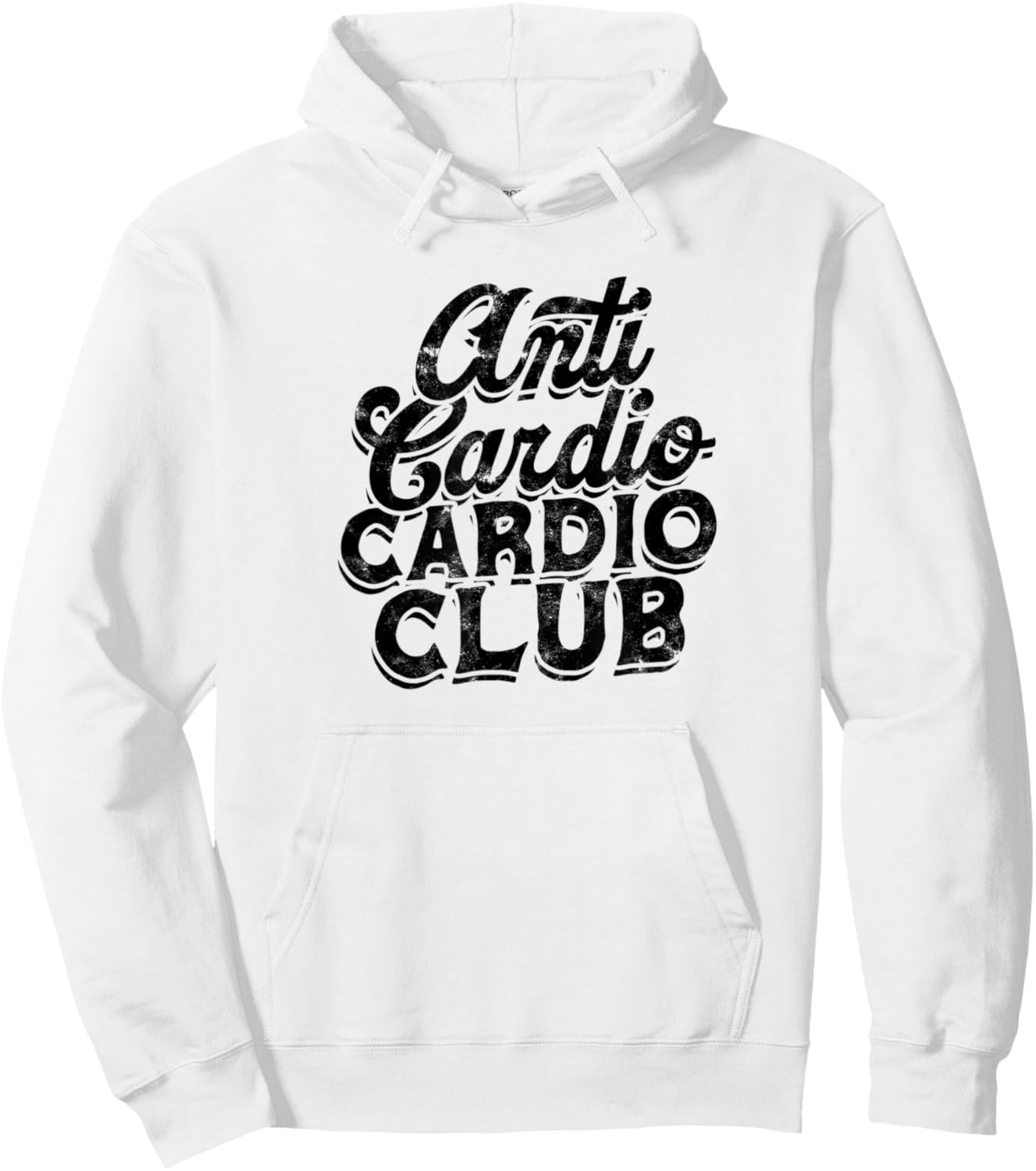 Anti cardio cardio club - Positivity Gym Fitness Coach Hoodie - Hoodie | White