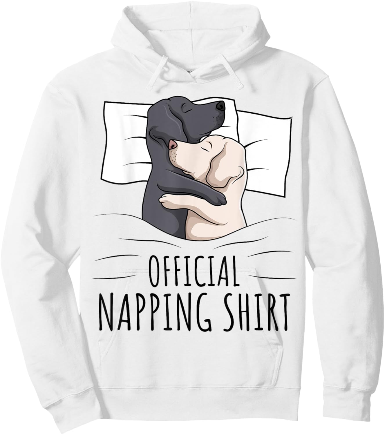 Sleeping Labrador Retriever Lab Dog Official Napping Men Women Girls Kids Hoodie - Hoodie | White