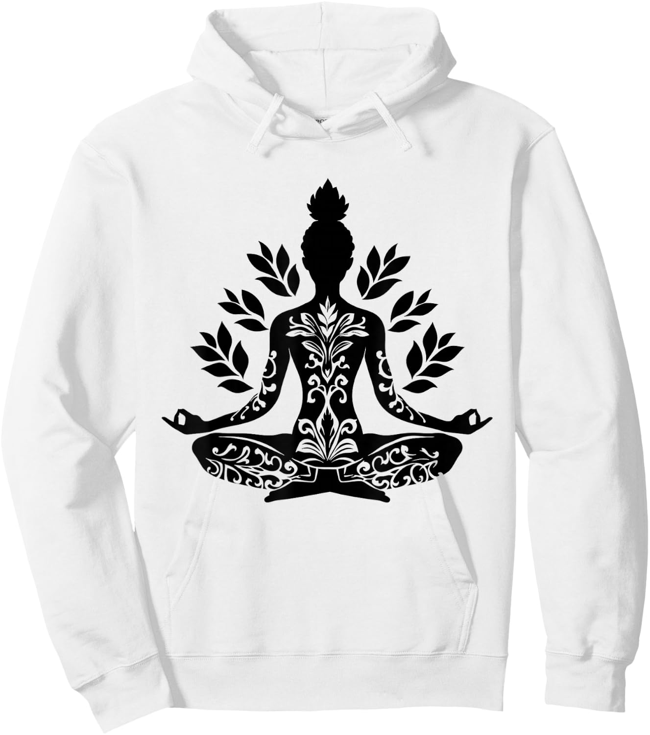 Zen Buddha Meditation Spiritual Buddhist Yoga Spirituality Hoodie - Hoodie | White
