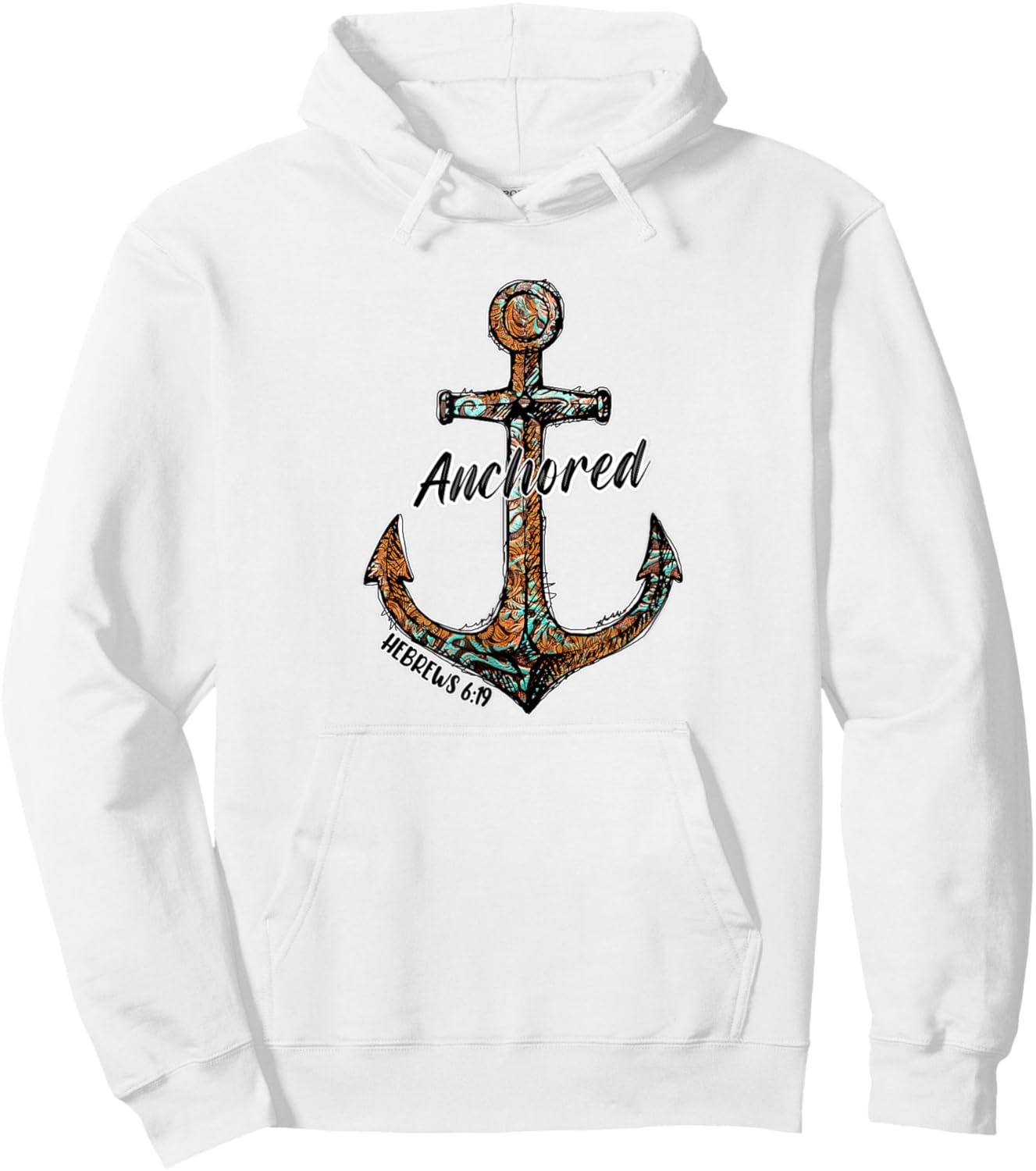 Hebrew 6 19 Anchored Anchor For Christians Who Loves Jesus Hoodie - Hoodie | White