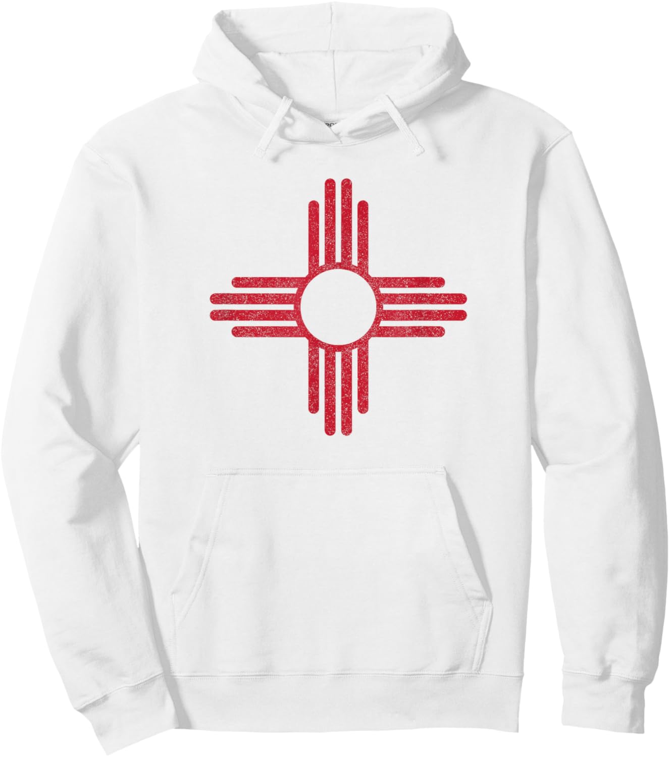 Vintage New Mexico Flag Zia Sun Souvenir Kids Hoodie - Hoodie | White