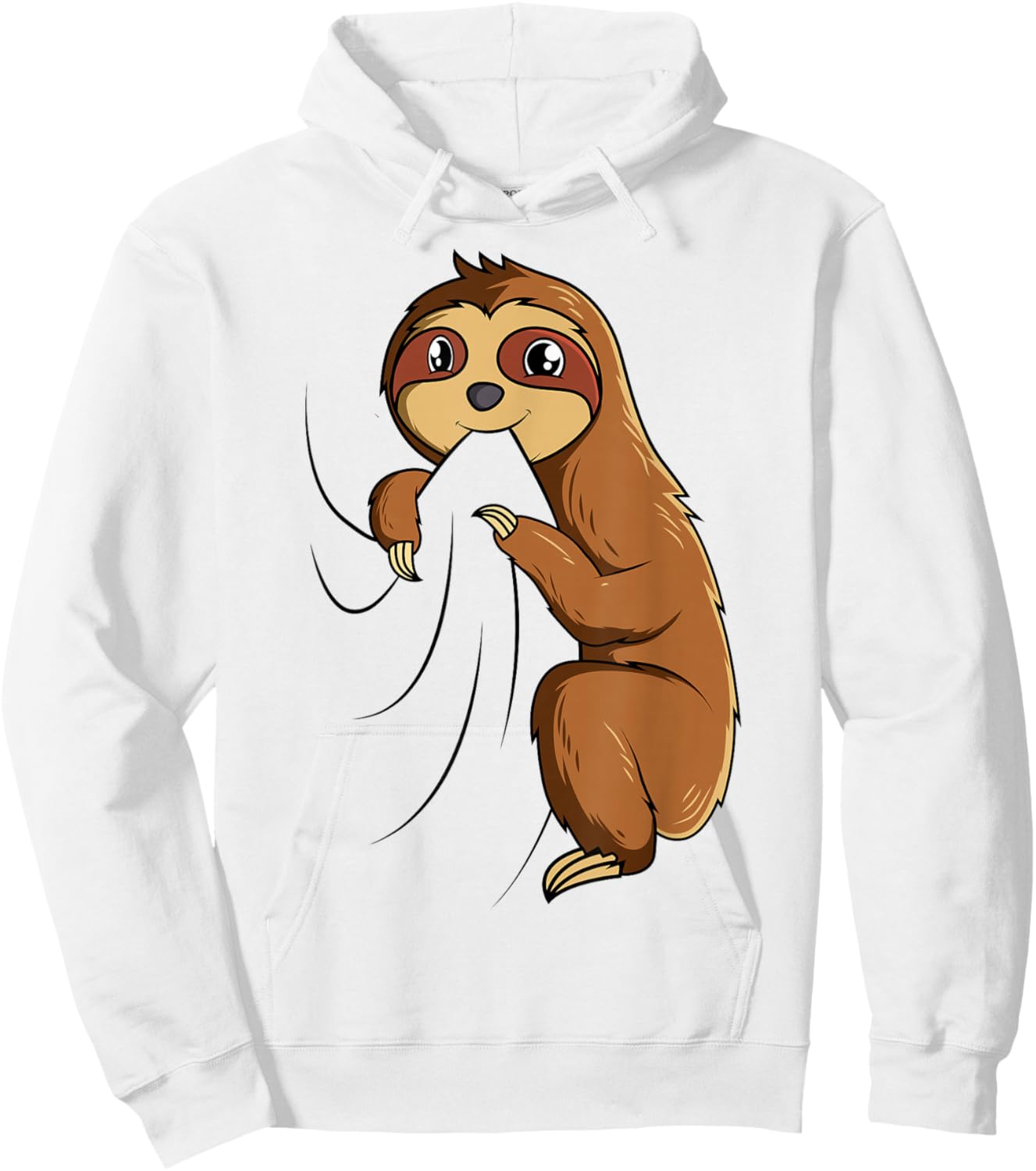 Sloth Lovers Children Girls Ladies Hoodie - Hoodie | White