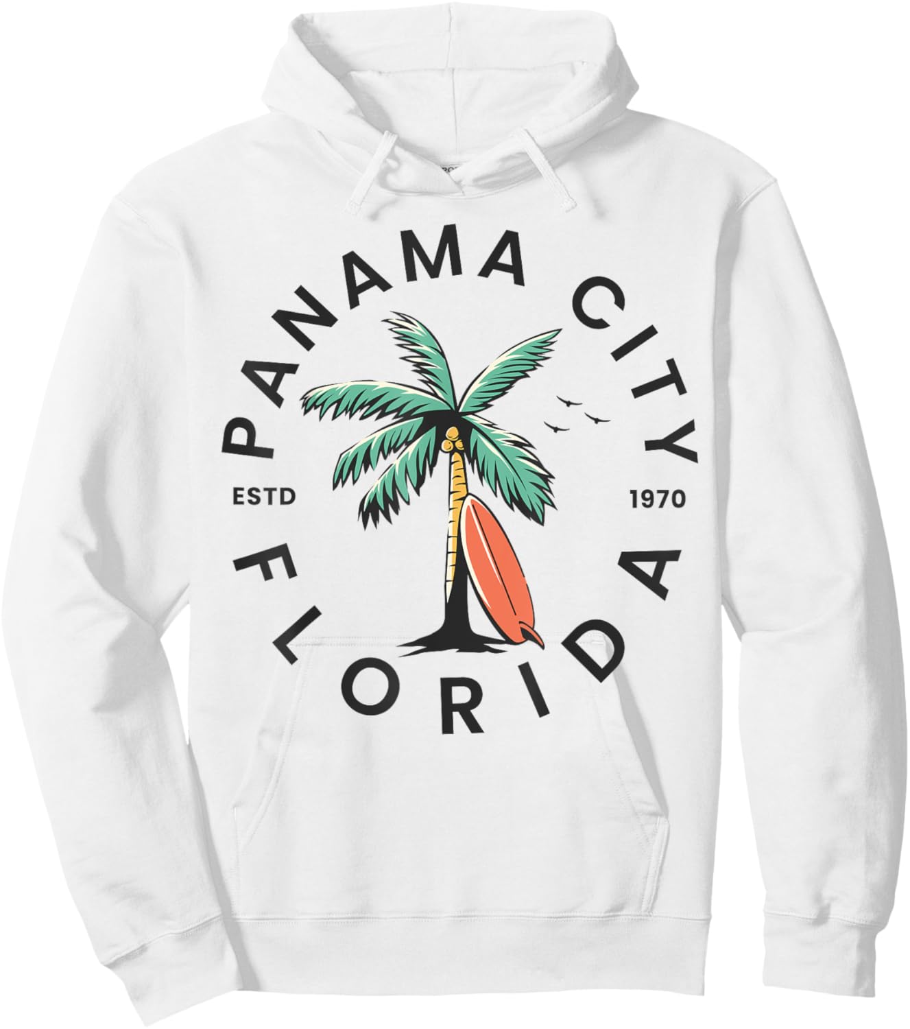 Panama City Florida Beach Surf Summer Vacation Women Kids Hoodie - Hoodie | White