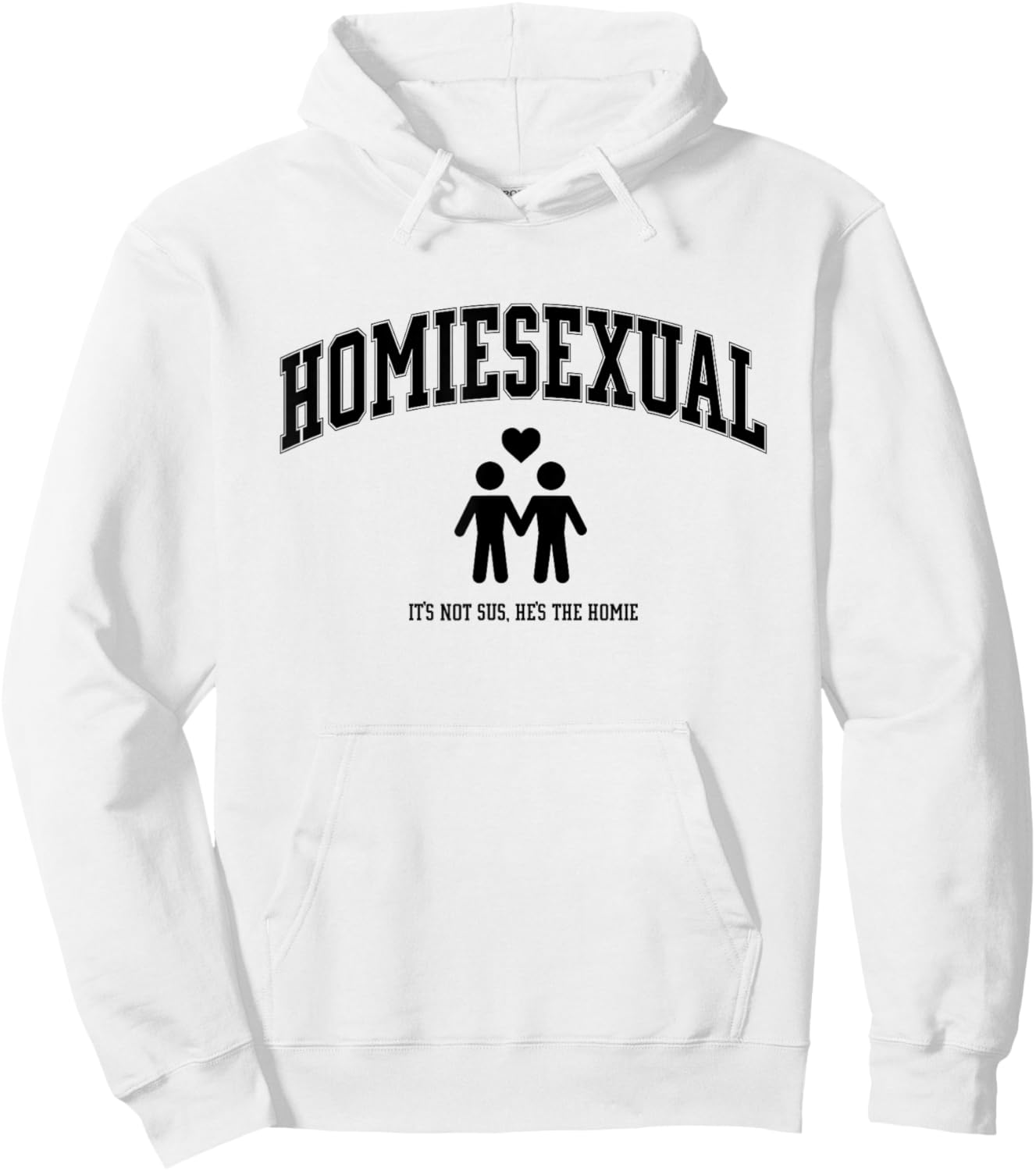 Homiesexual Club Men's Grey Modern Love Hoodie - Hoodie | White