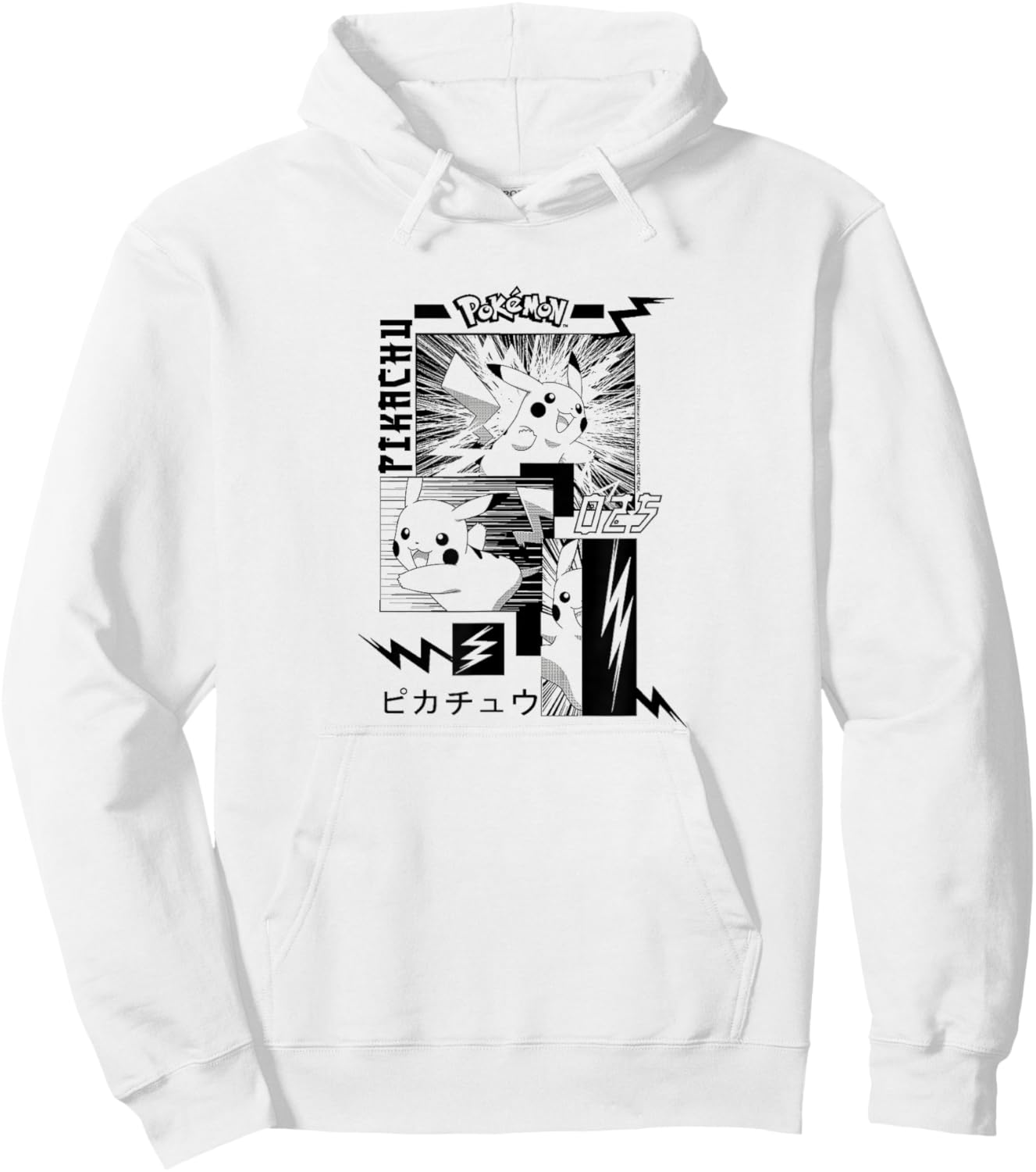 Pokémon - Pikachu Manga Hoodie - Hoodie | White