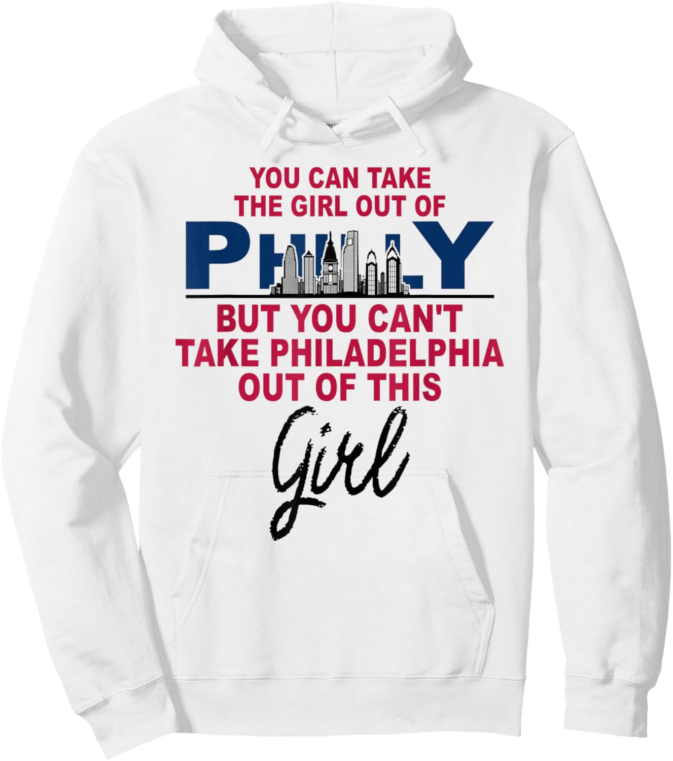Proud Philly Philadelphia Girl - Moved from Philadelphia Hoodie - Hoodie | White