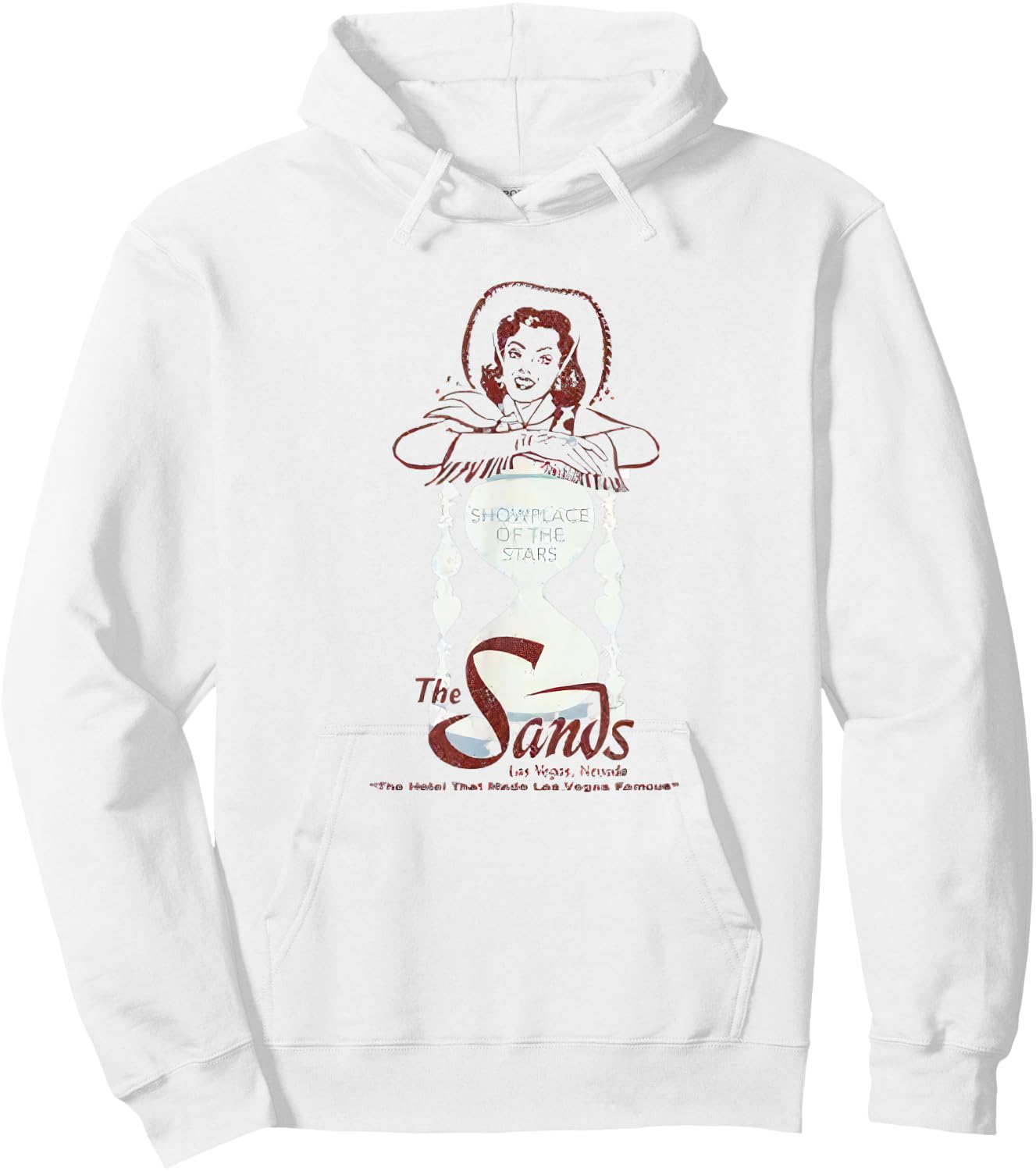 Sands Casino Hotel Las Vegas Vintage Hoodie - Hoodie | White