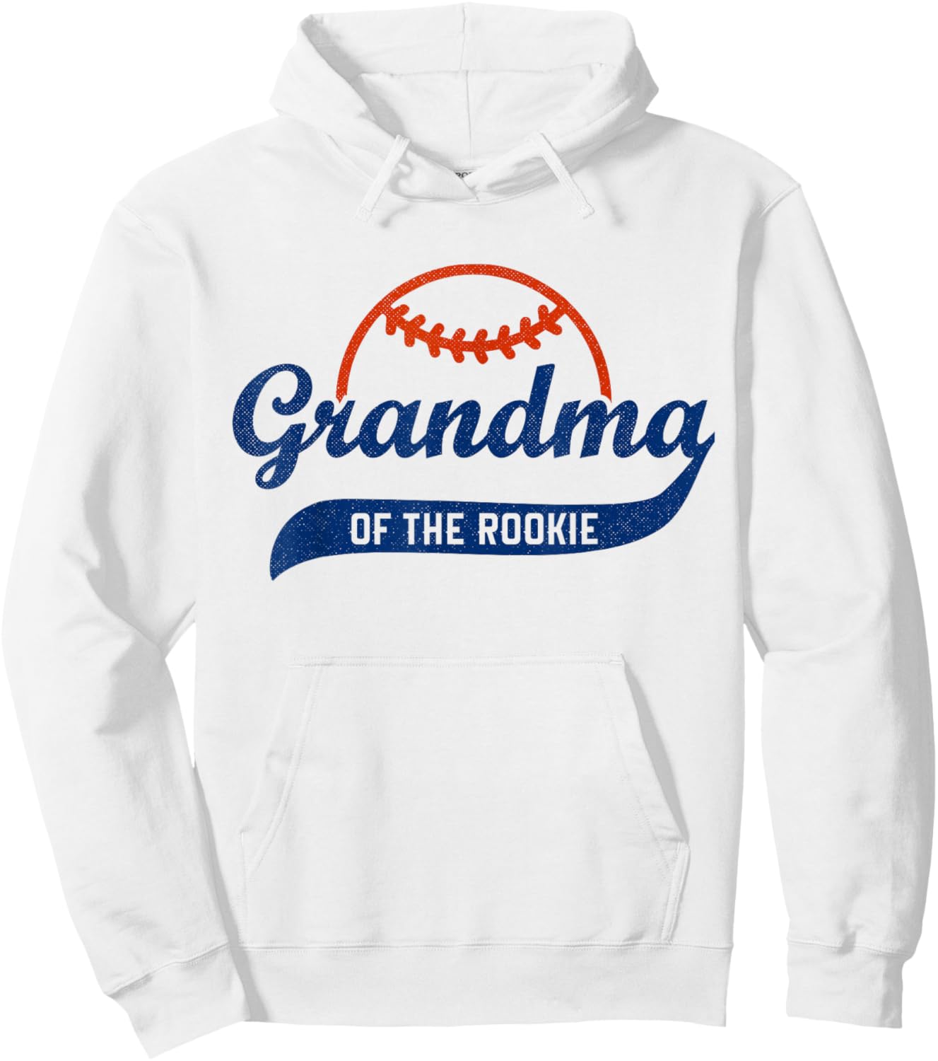 Funny Retro Baseball Grandma of the Rookie Hoodie - Hoodie | White