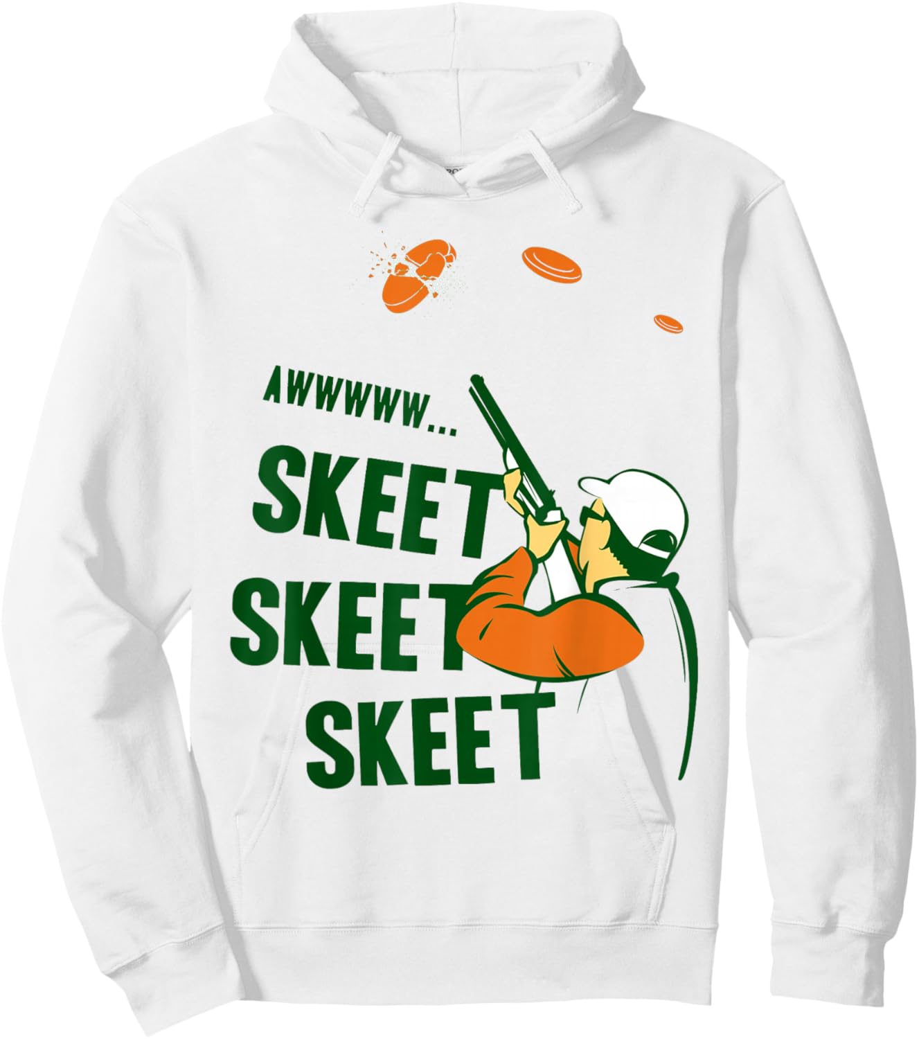 Awww Skeet Skeet Skeet Funny Sheet Hoodie - Hoodie | White