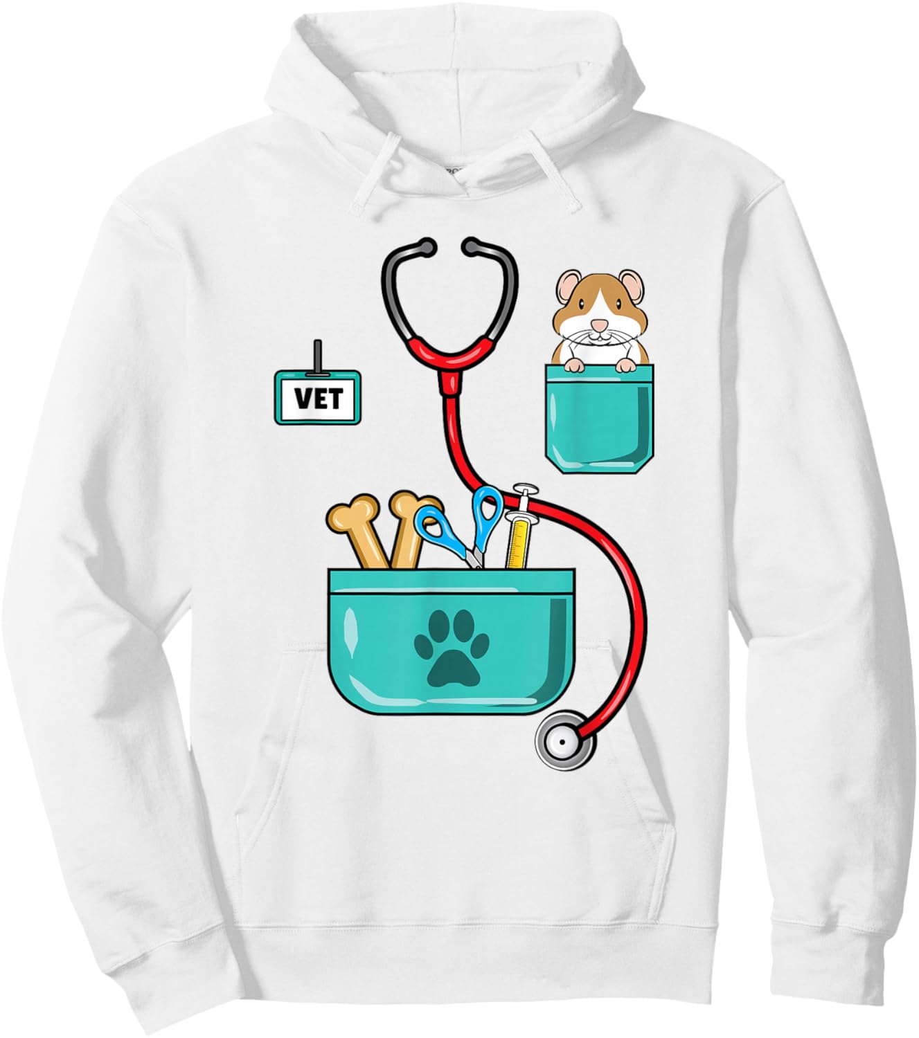 Veterinarian Costume Halloween Hoodie - Hoodie | White