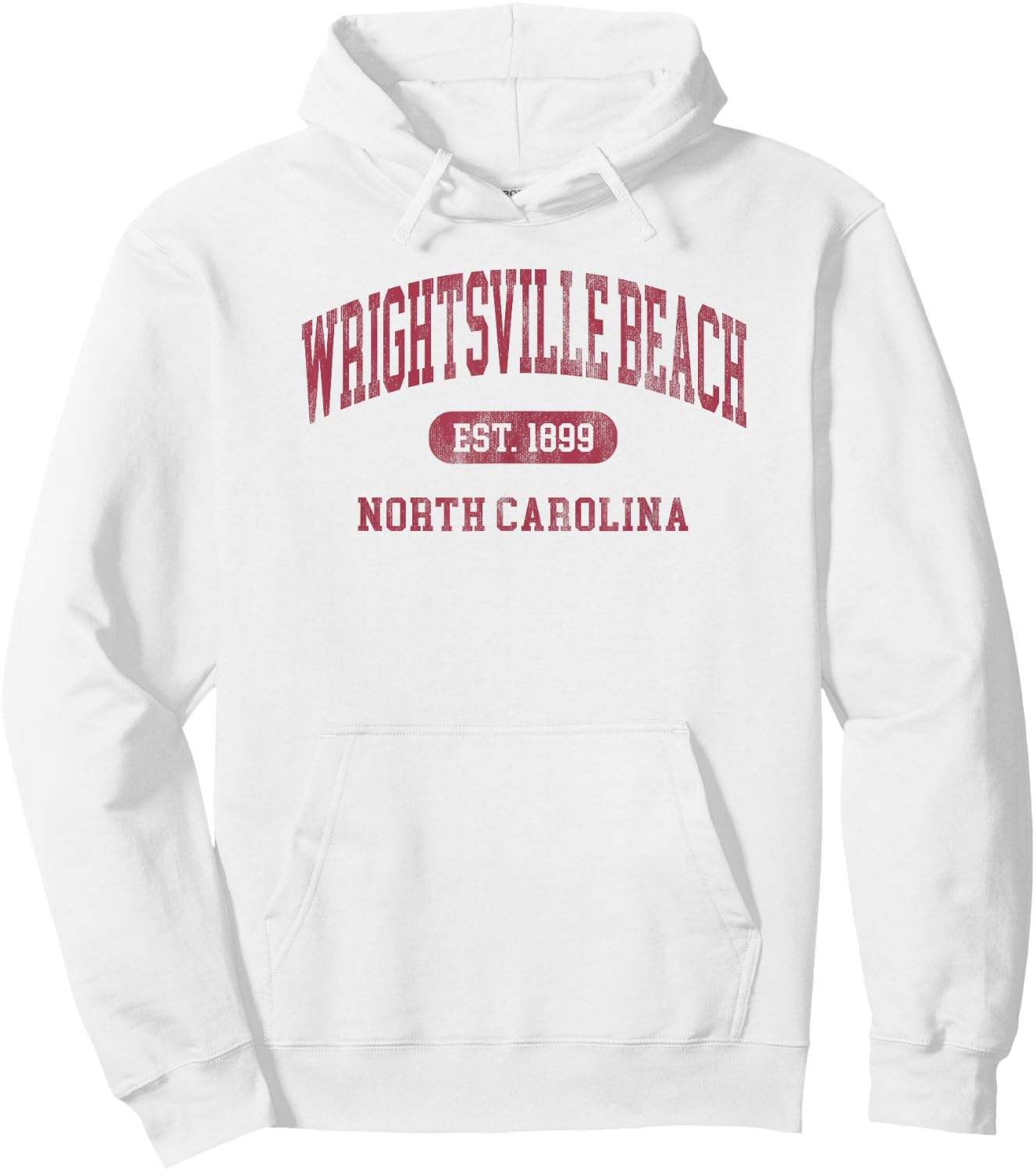 Vintage Wrightsville Beach North Carolina Retro Throwback Men Women Kids Hoodie - Hoodie | White