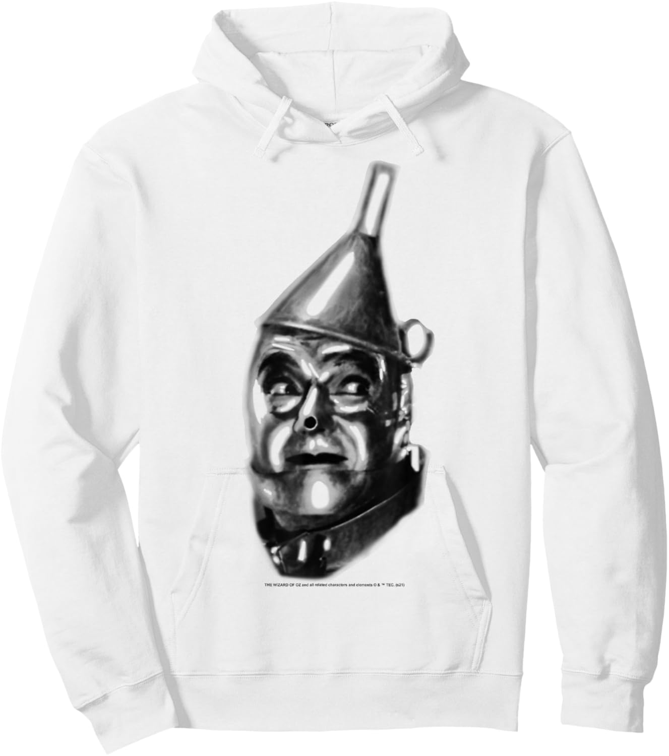 The Wizard Of Oz Tin Man Big Face Hoodie - Hoodie | White