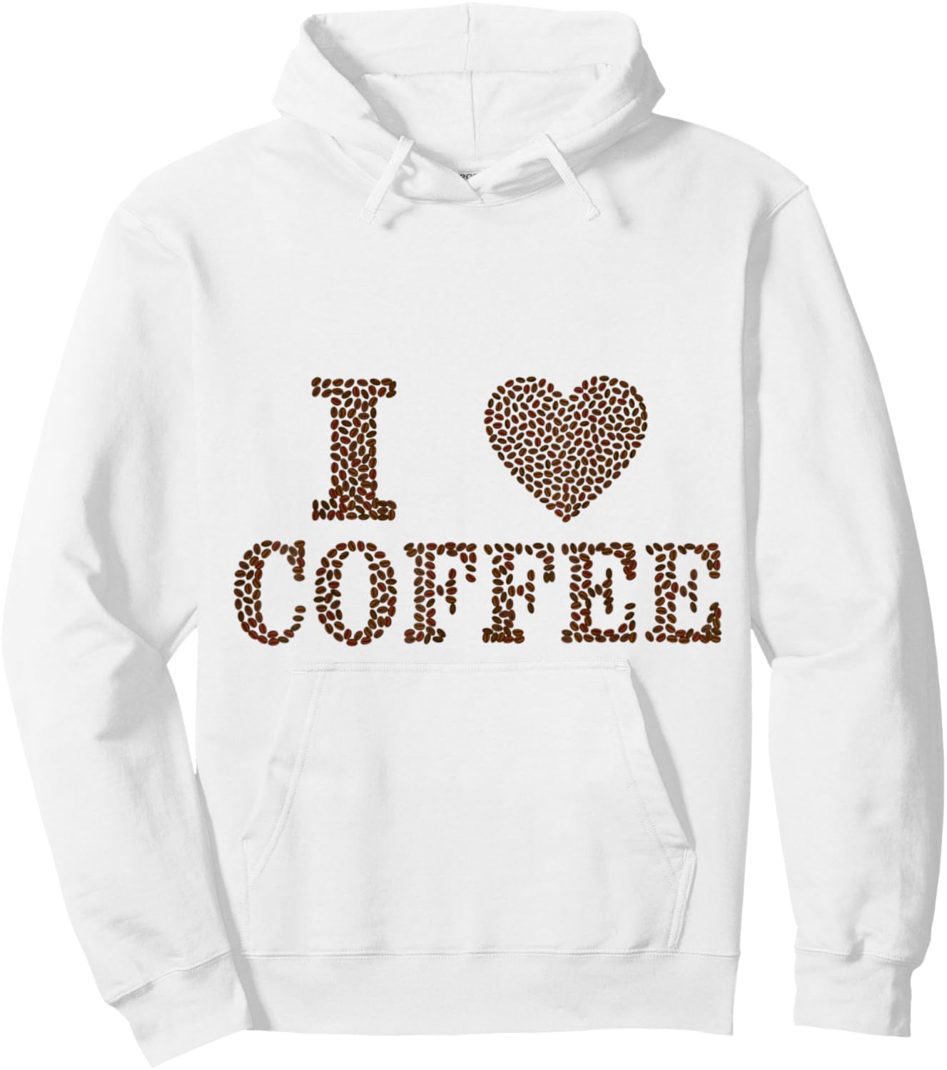 I Love Coffee Funny Birthday Gift Sleep Hoodie - Hoodie | White