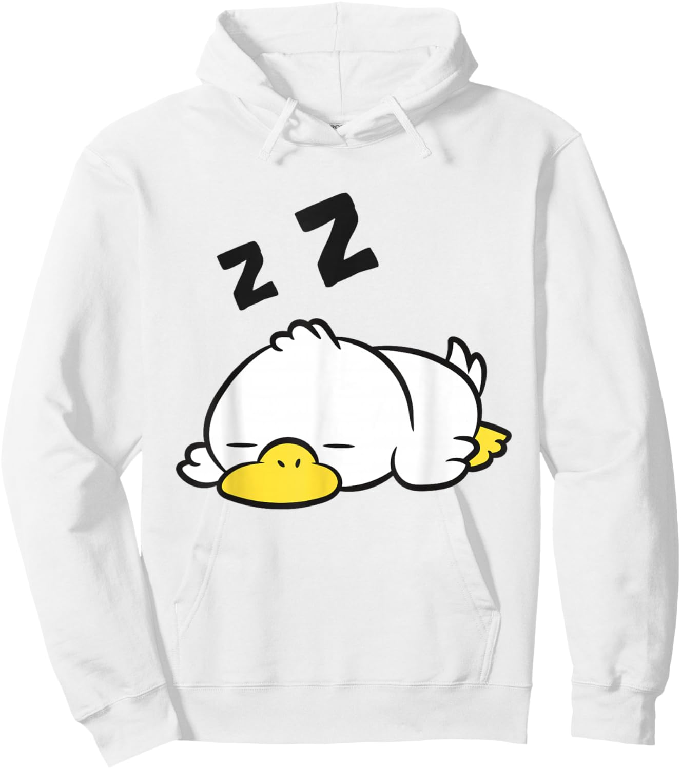 Duck Sleeping Tired Duck Napping Duck Hoodie - Hoodie | White