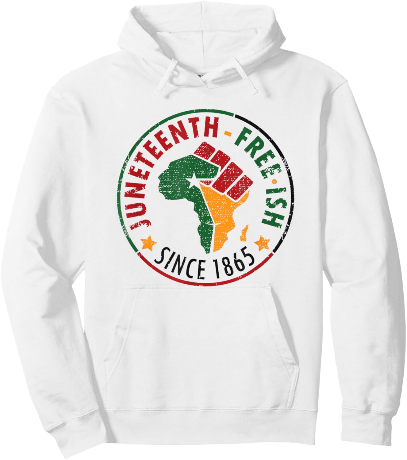 Juneteenth Free-ish Since 1865 Hoodie - Hoodie | White