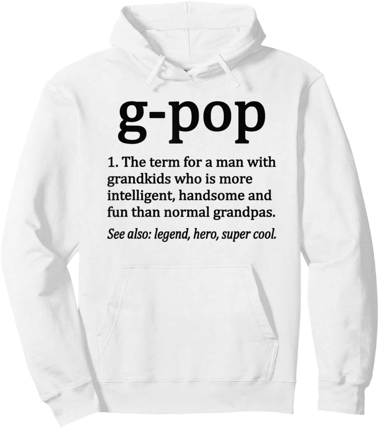 G-Pop Definition Funny G-Pop Grandpa Hoodie - Hoodie | White