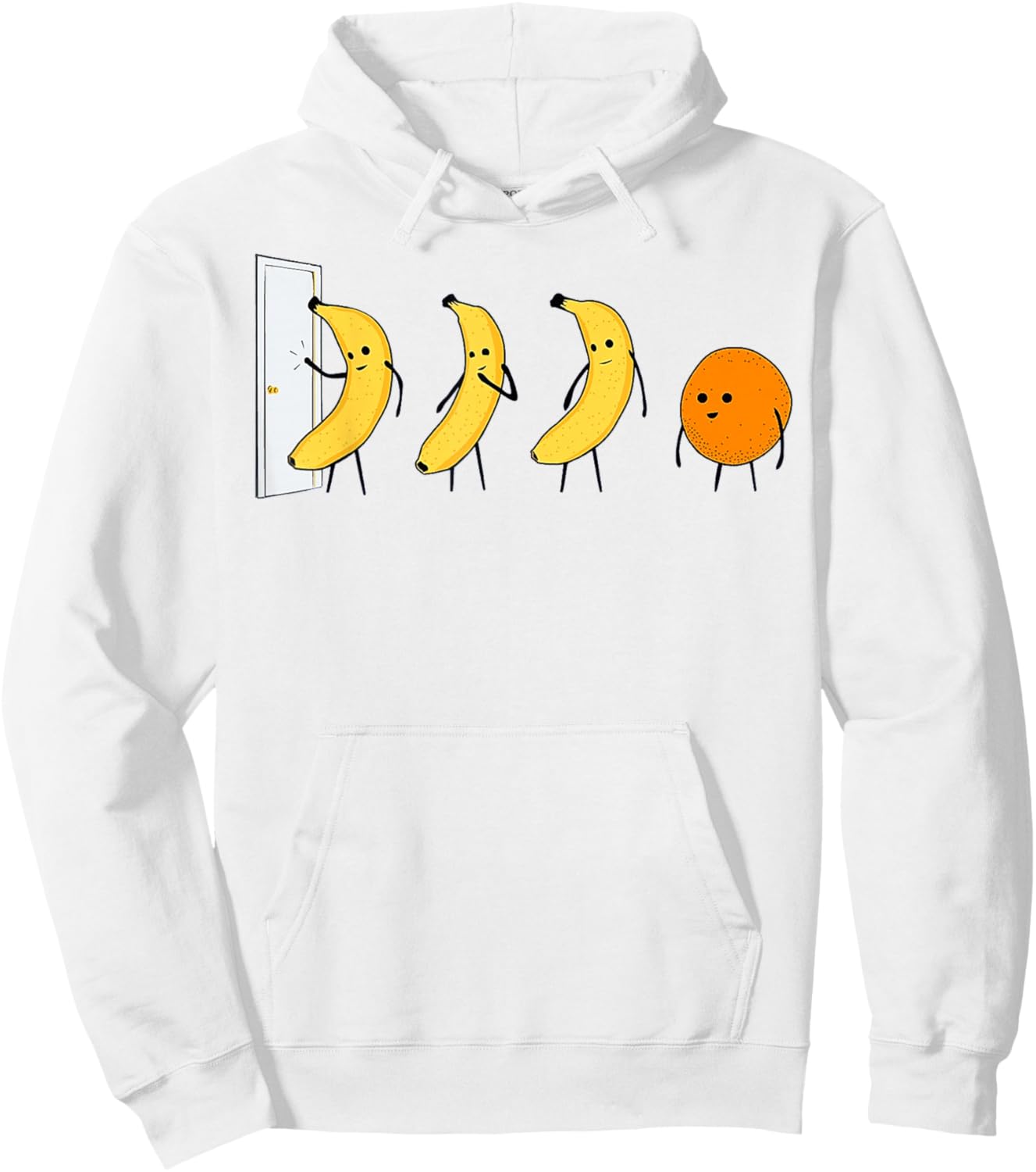 Knock Knock - Who's There - Banana Who's There - Orange Hoodie - Hoodie | White