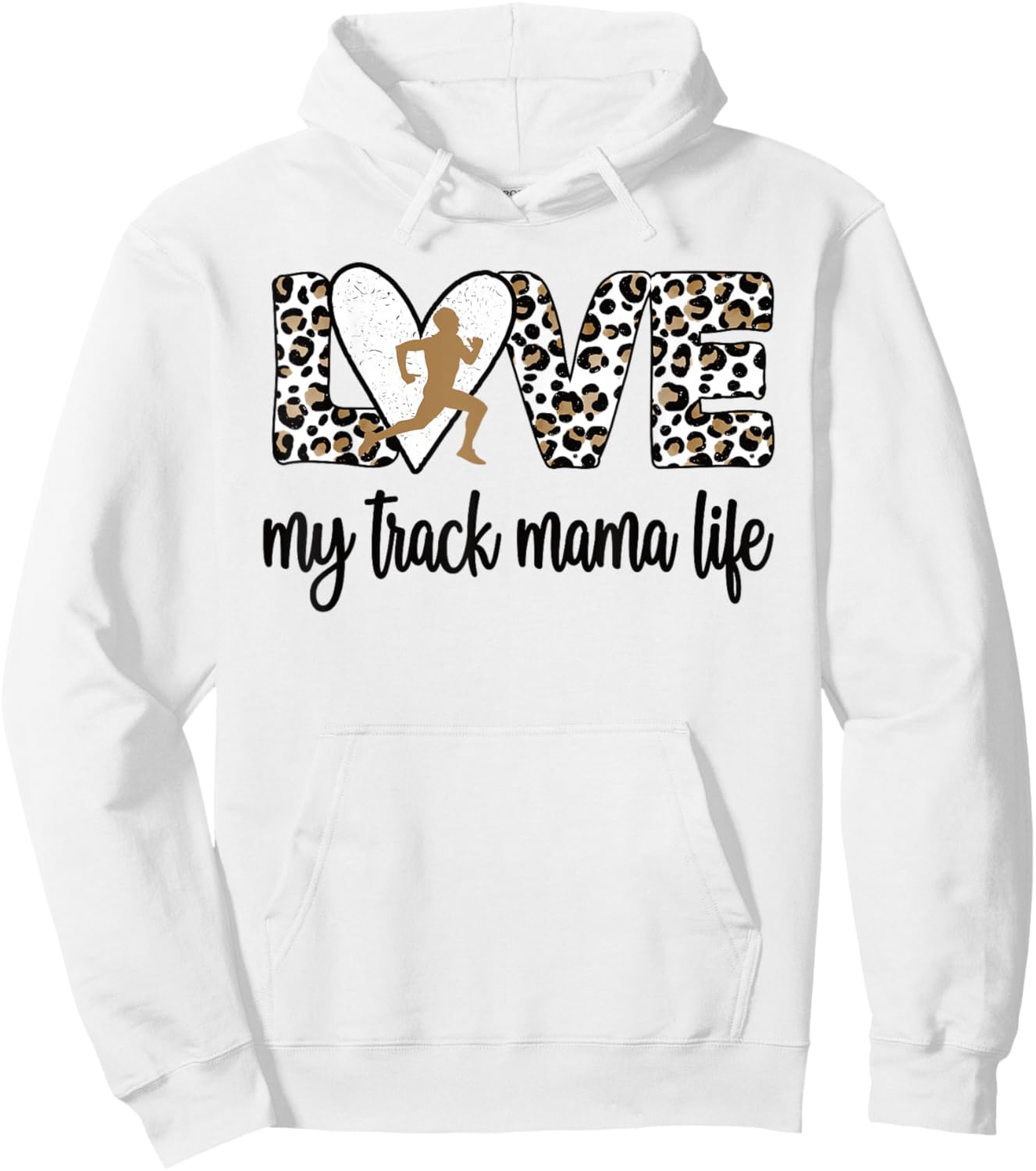 My Track Mama Life Track And Field Mom Hoodie - Hoodie | White