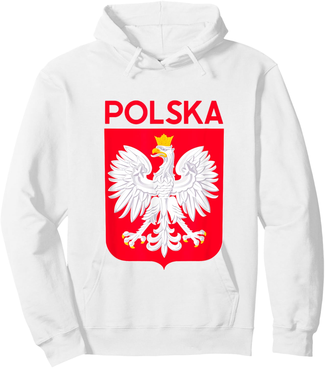 Polska Eagle Emblem Poland Flag Polish Culture Pierogi Gift Hoodie - Hoodie | White