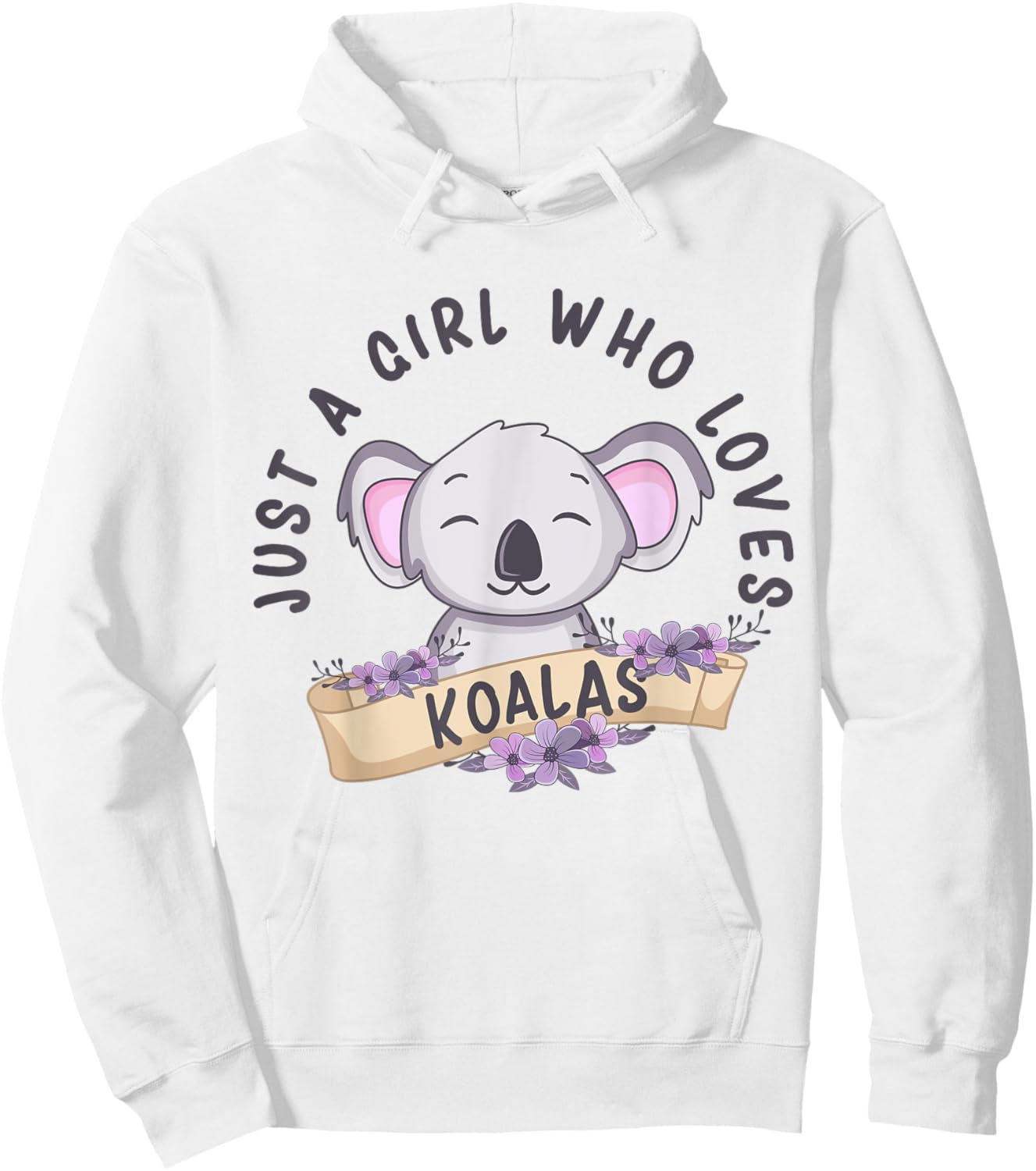 Just A Girl Who Loves Koalas Funny Koala Bear Costume Hoodie - Hoodie | White