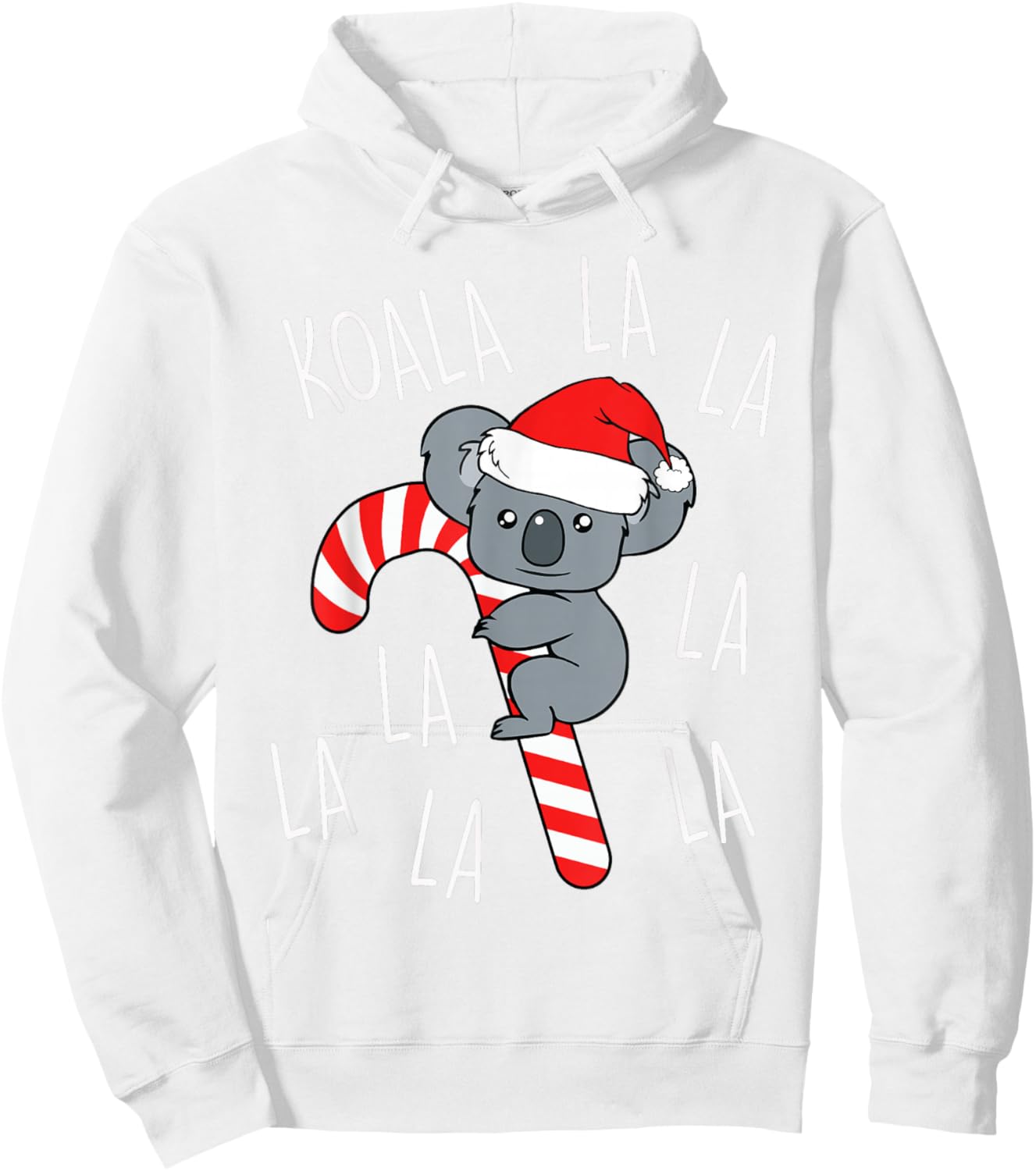 Koala La La La - Aussie Xmas Pun Funny Australian Christmas Hoodie - Hoodie | White