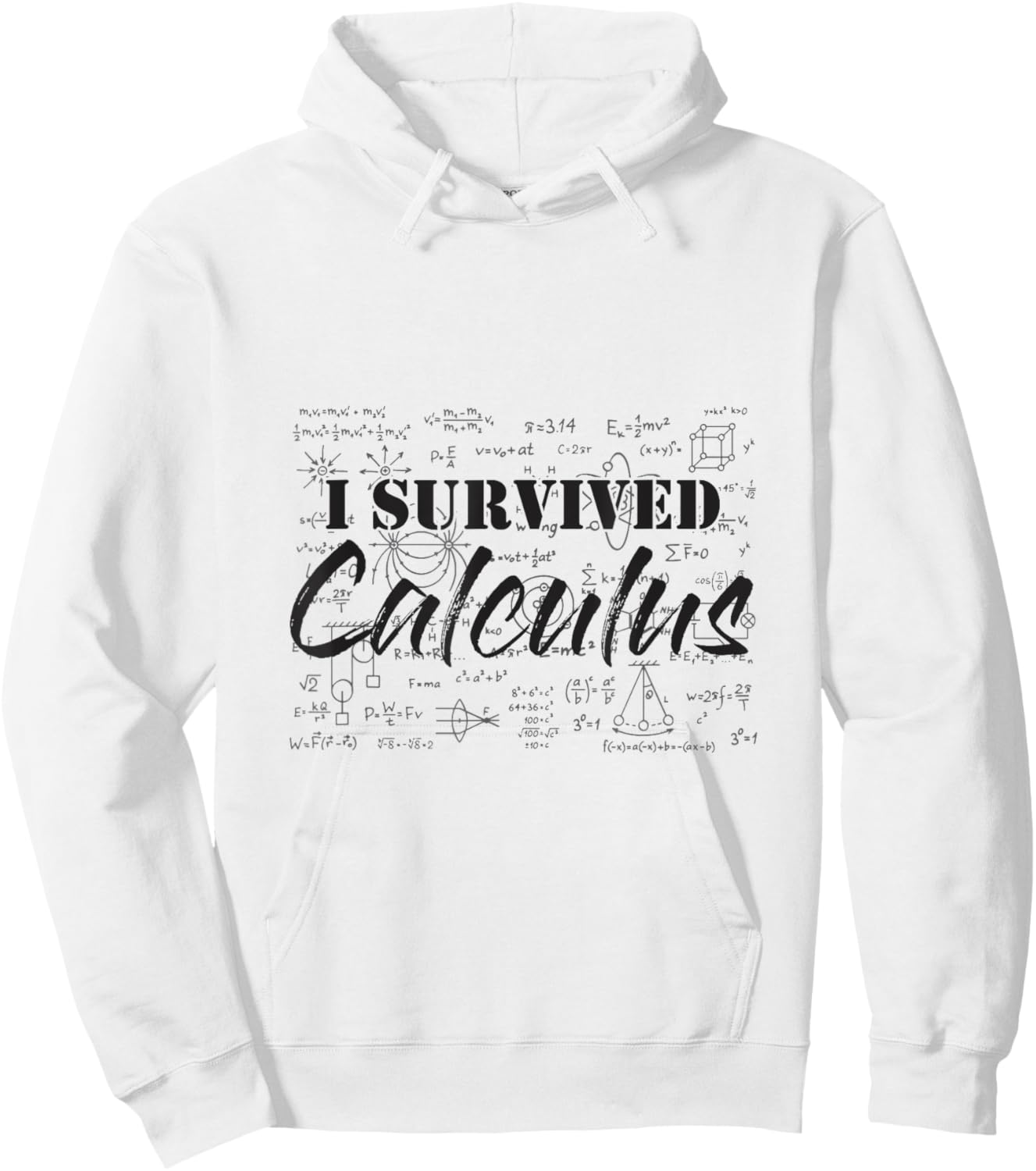 I Survived Calculus, Easy Calculus, Gifts for Math Lover Hoodie - Hoodie | White