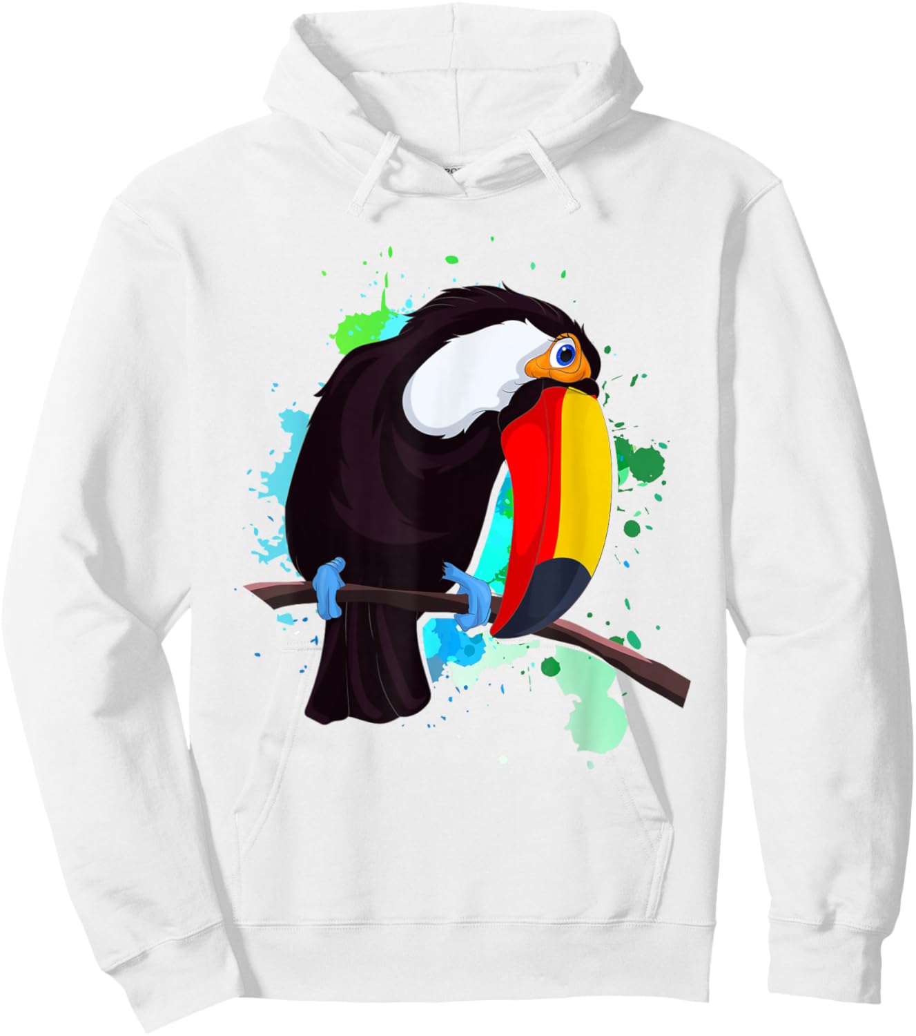 Toucan Lover Bird Lover Animal Lover Colorful Toucan Hoodie - Hoodie | White