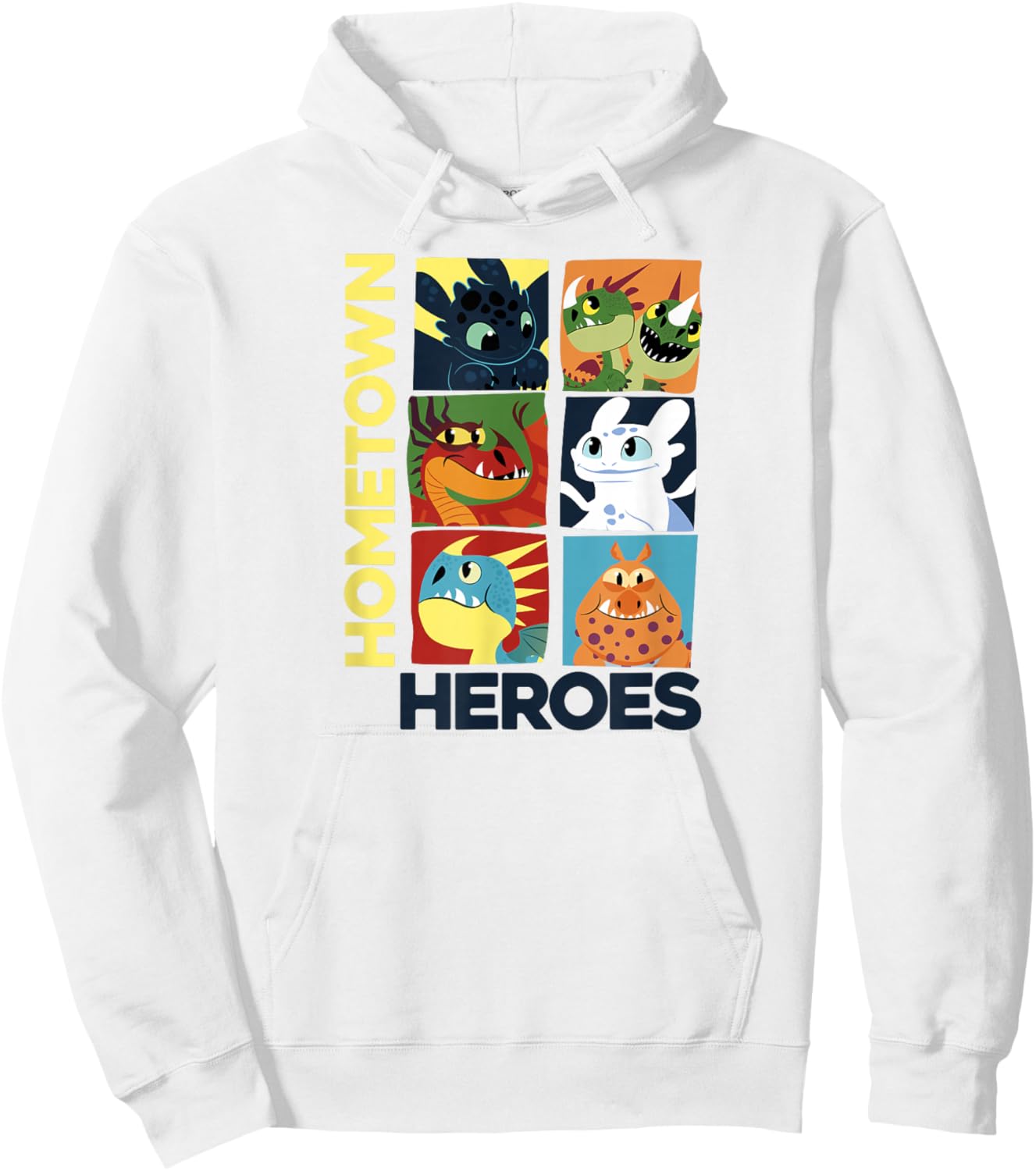 How to Train Your Dragon 3 Hometown Heroes Hoodie - Hoodie | White